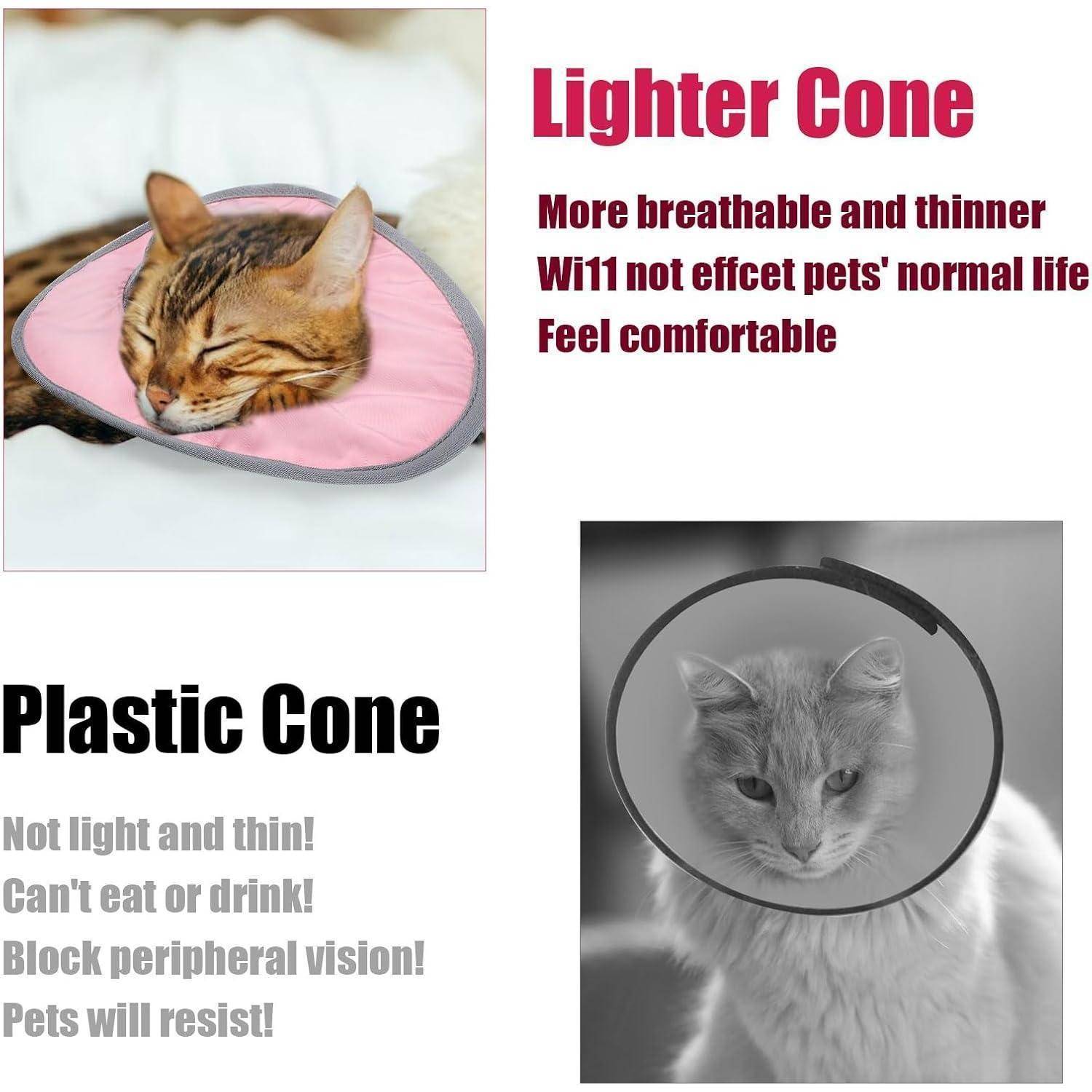Katzen Genesungshalsband Verstellbar Wasserdicht Rosa Welpen Halsband