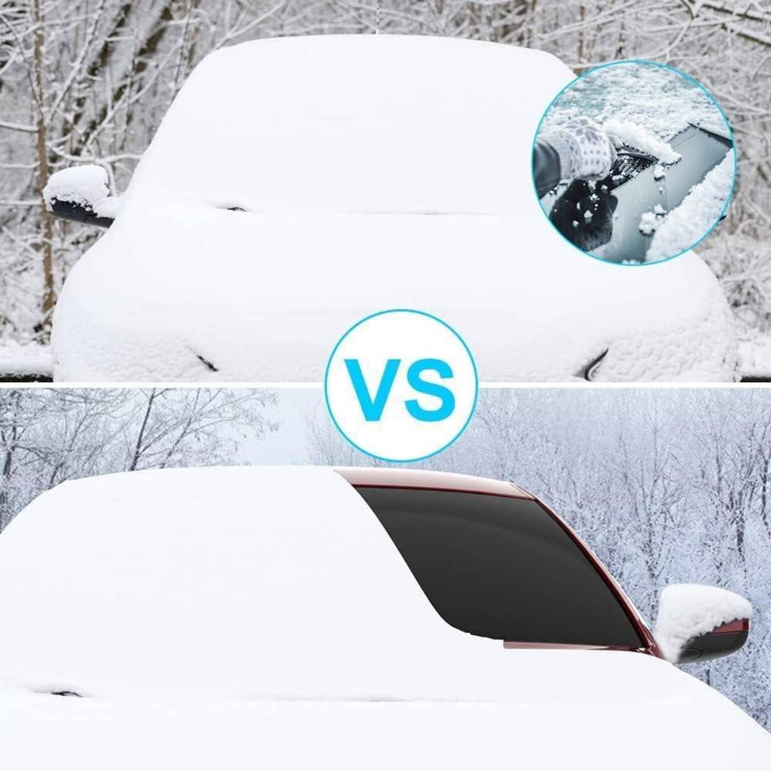Auto Frontscheibenabdeckung Winter Windschutz Magnet Faltbar 175x120cm