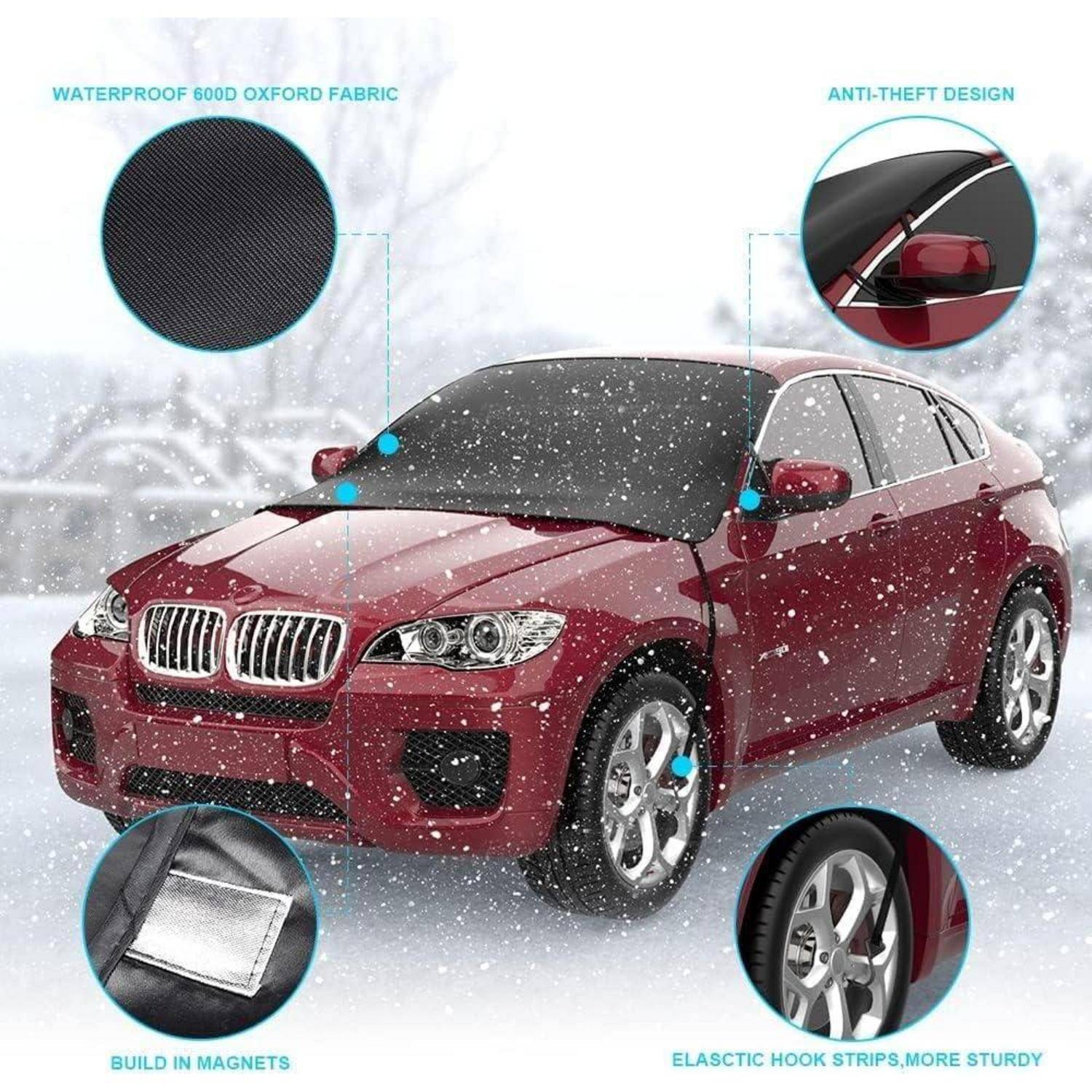Auto Frontscheibenabdeckung Winter Windschutz Magnet Faltbar 175x120cm