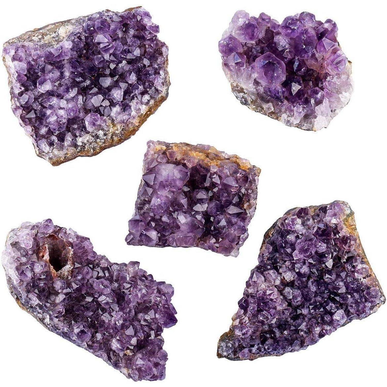 Natürlicher Amethyst Drusensegment Rohstück Fengshui Deko