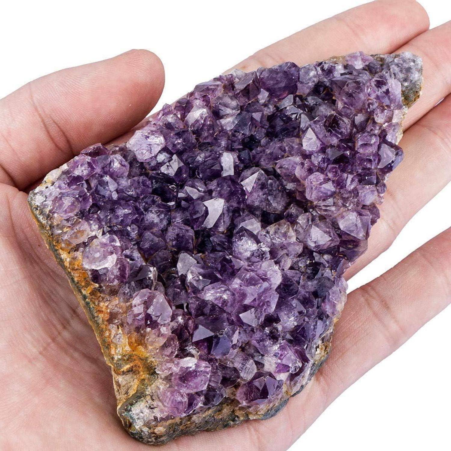 Natürlicher Amethyst Drusensegment Rohstück Fengshui Deko