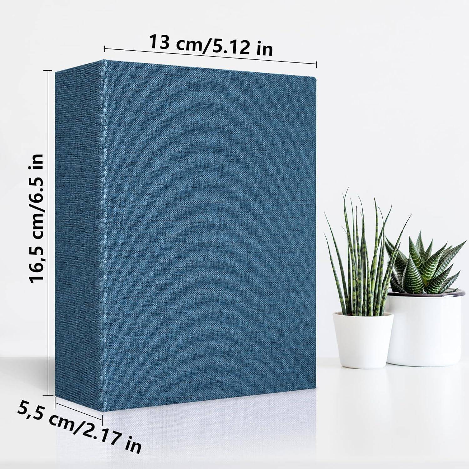 Einsteck-Fotoalbum 10x15 Schwarze Seiten Groß Kapazität für