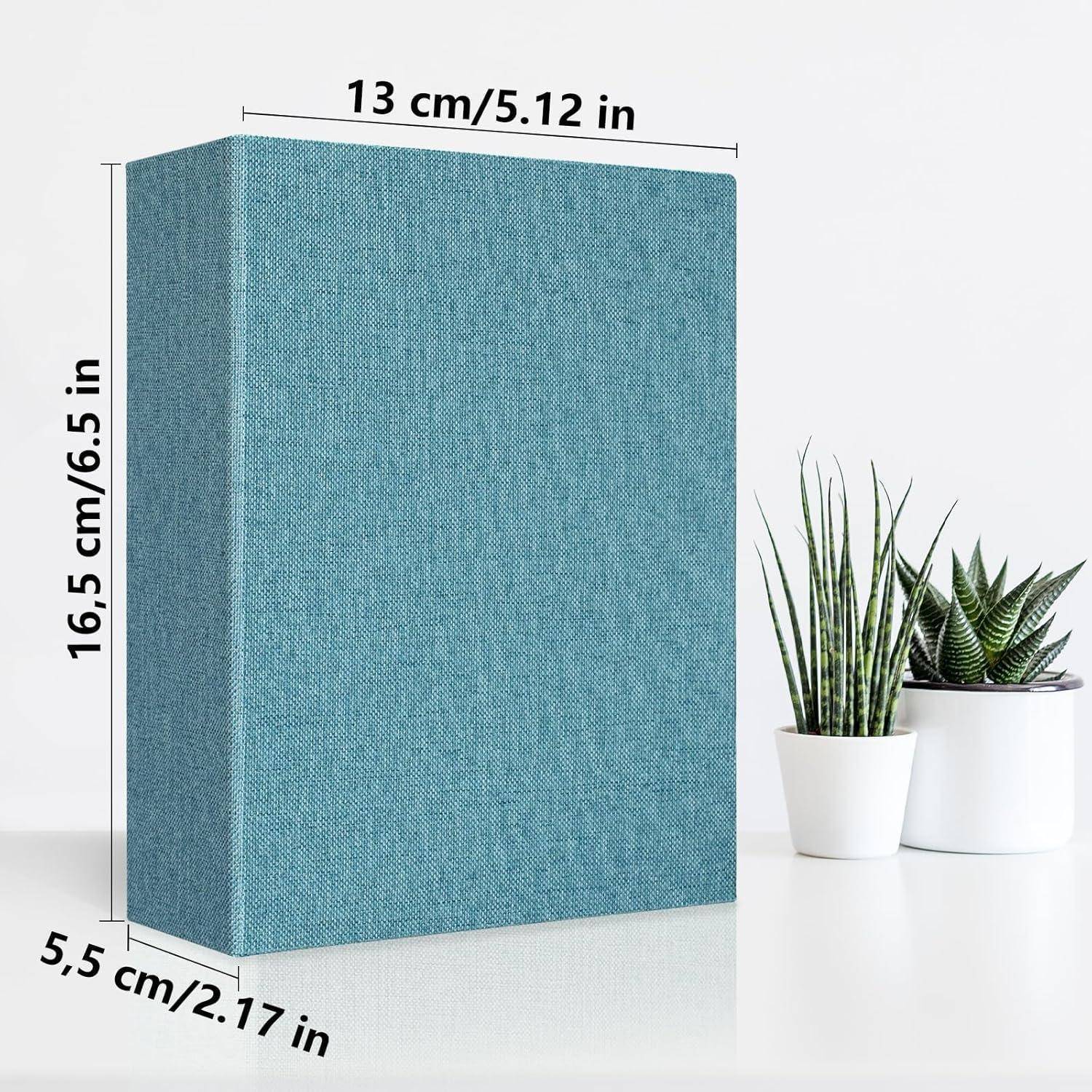 Einsteck-Fotoalbum 10x15 mit 100 schwarzen Seiten Kapazität für