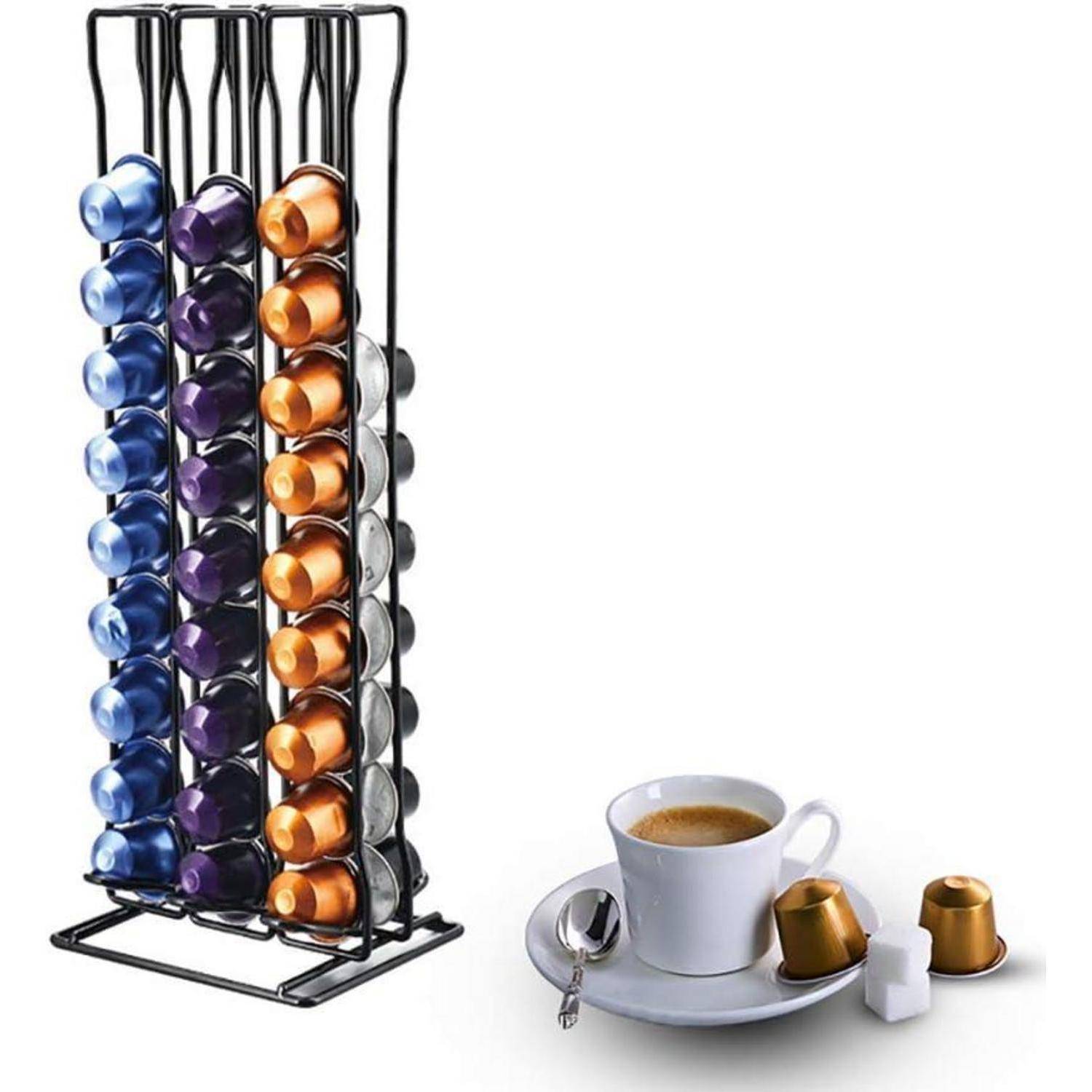 Kapselhalter für 60 Nespresso KaffeeKapseln Metall Stand