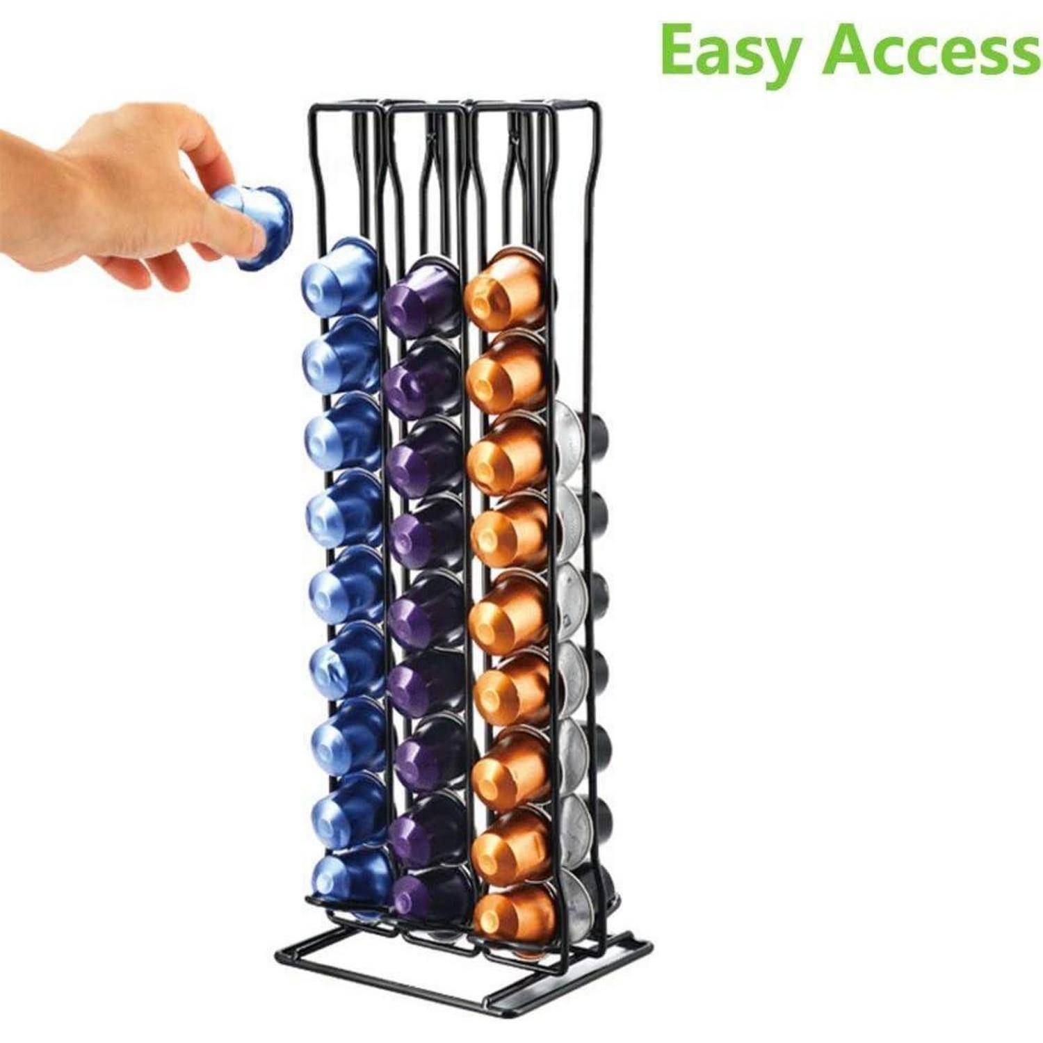 Kapselhalter für 60 Nespresso KaffeeKapseln Metall Stand