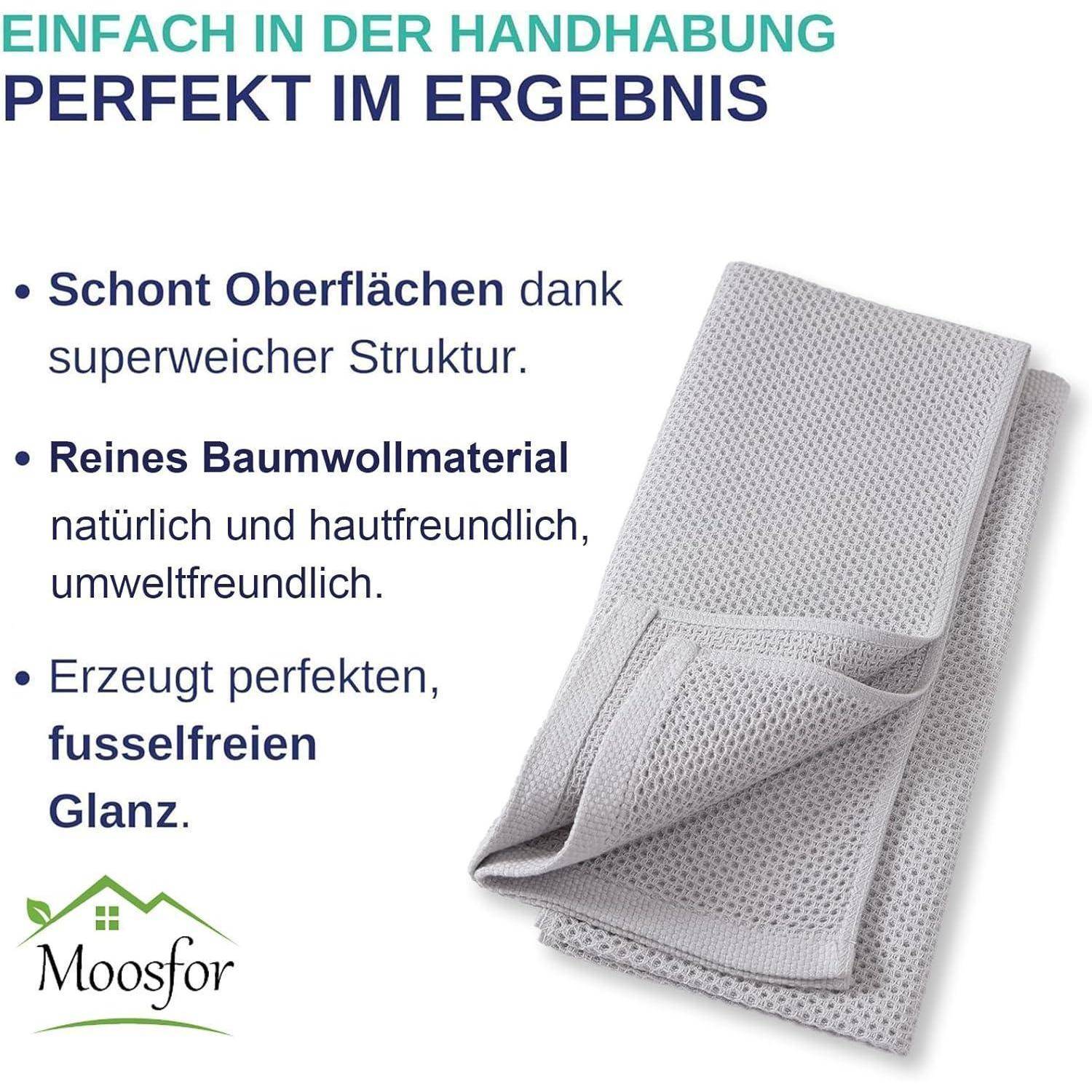 Geschirrtücher 6er Set 100% Baumwolle Saugfähig Weiche Küchentücher