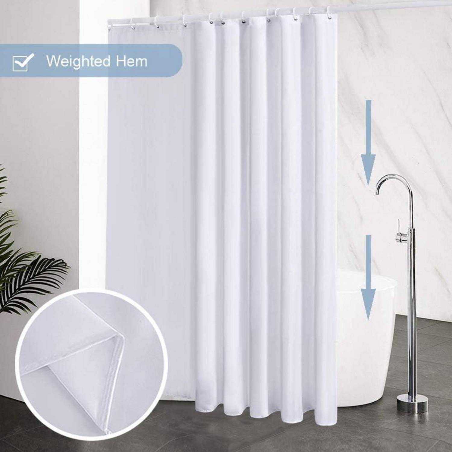 Duschvorhang Überlänge Anti-schimmel Textil 200x200cm