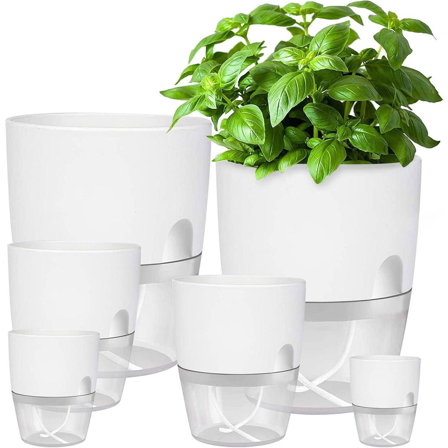 Blumentopf mit Bewässerungssystem, Kräutertopf Küche Set