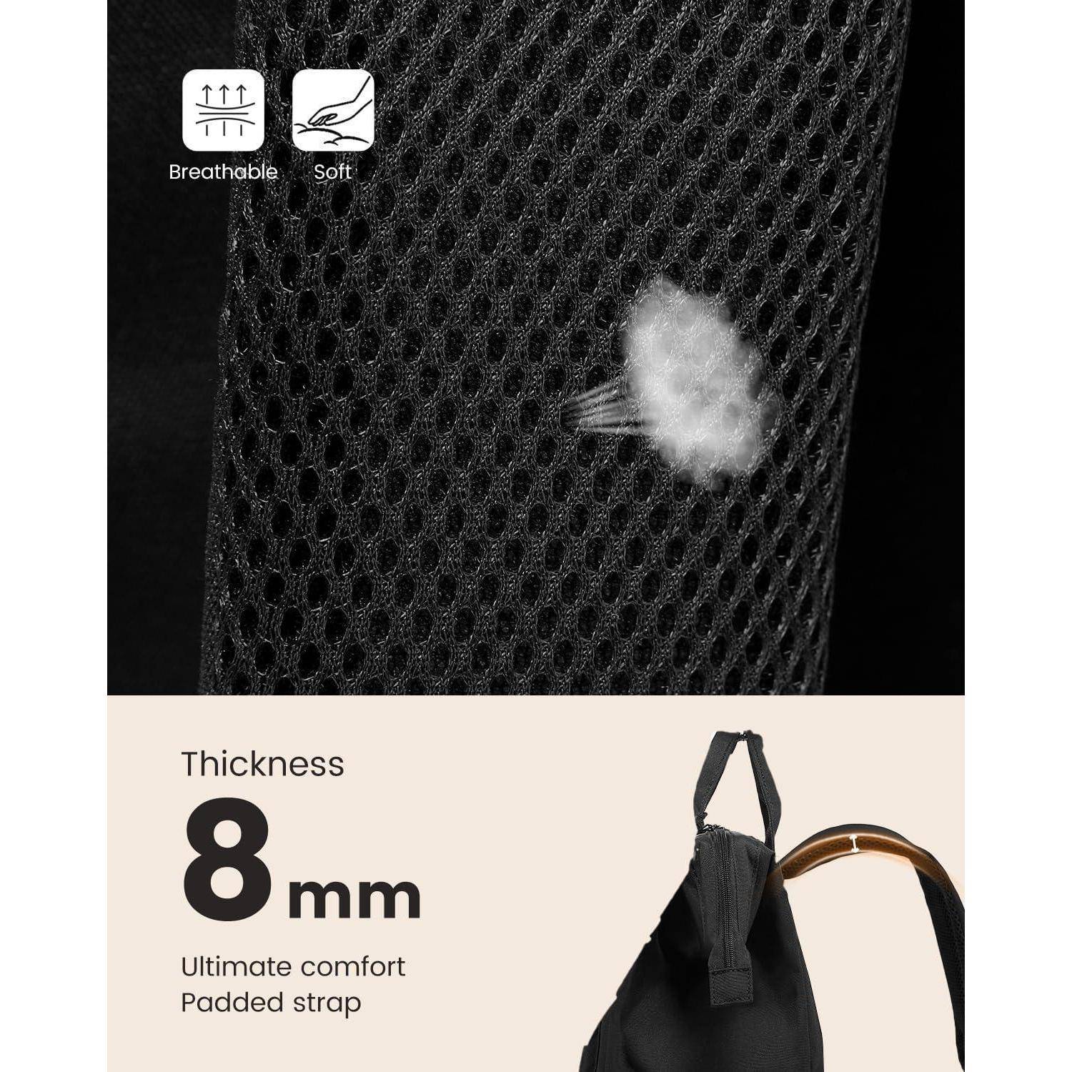 Atmungsaktiv, weich mit 8 mm Dicke für ultimativen Komfort mit gepolstertem Riemen.