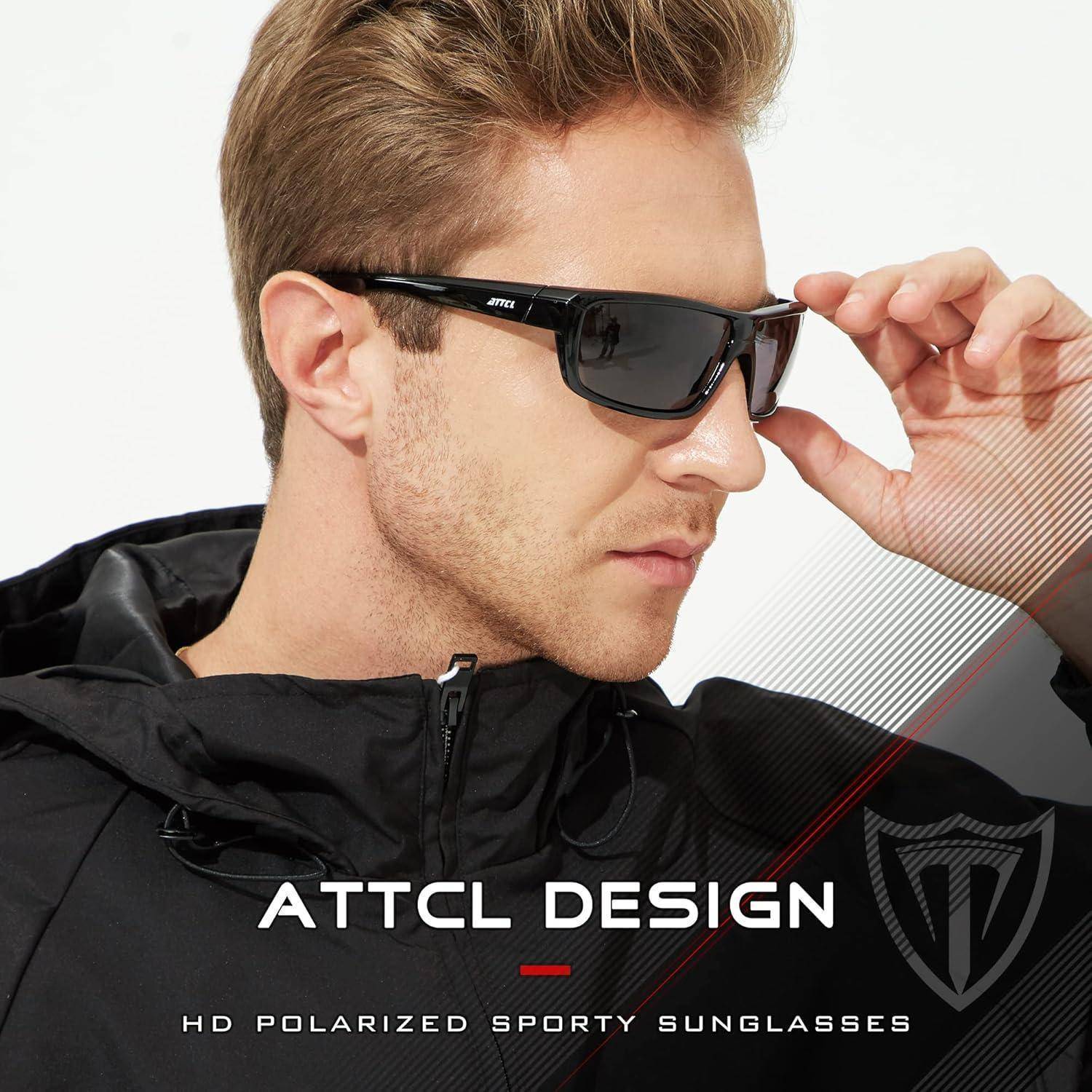 Herren Polarisierte Sport Sonnenbrille UV-Schutz TR90 Ultraleicht