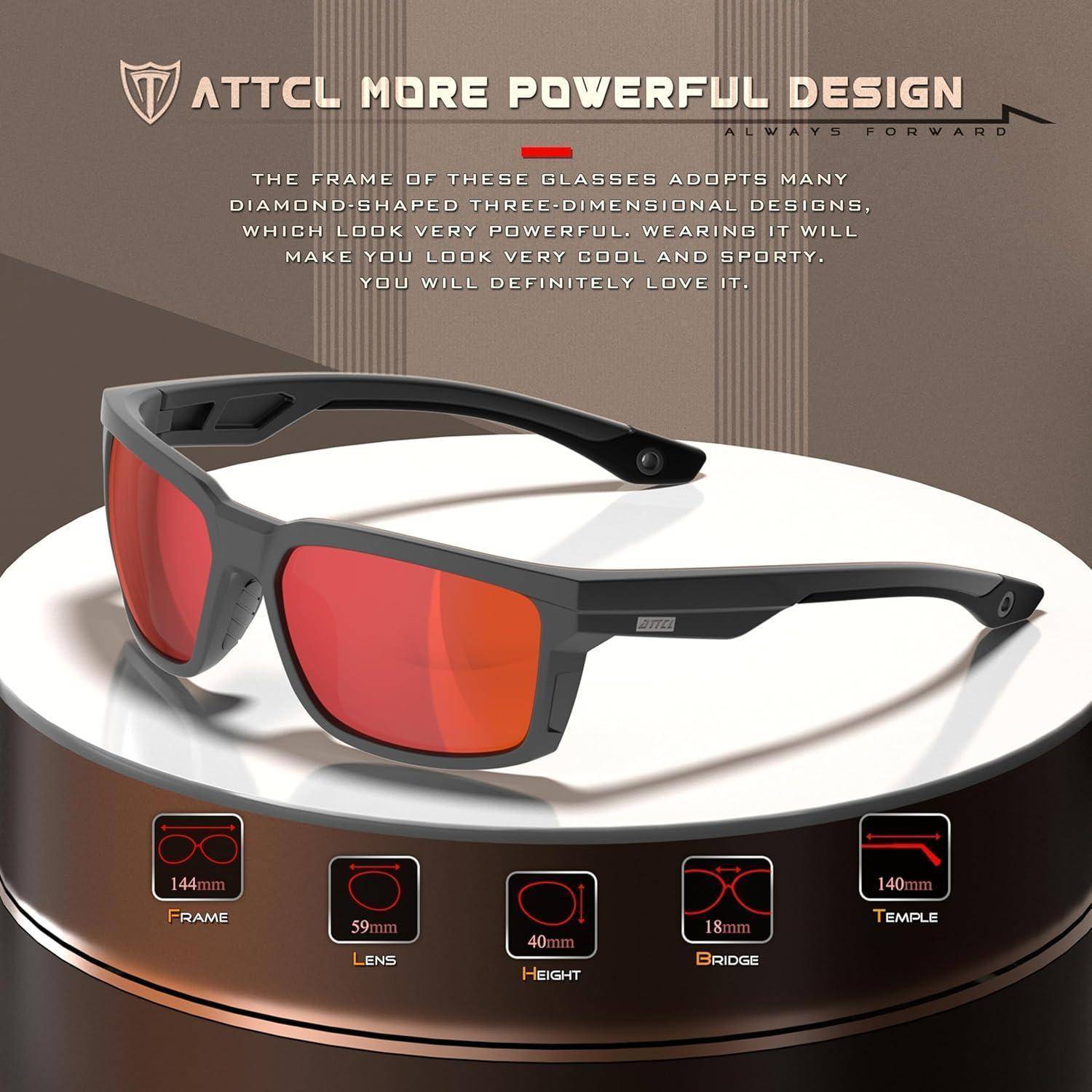 Polarisierte Sportsonnenbrille Herren TR90 Rahmen CAT 3 UV400 Schutz