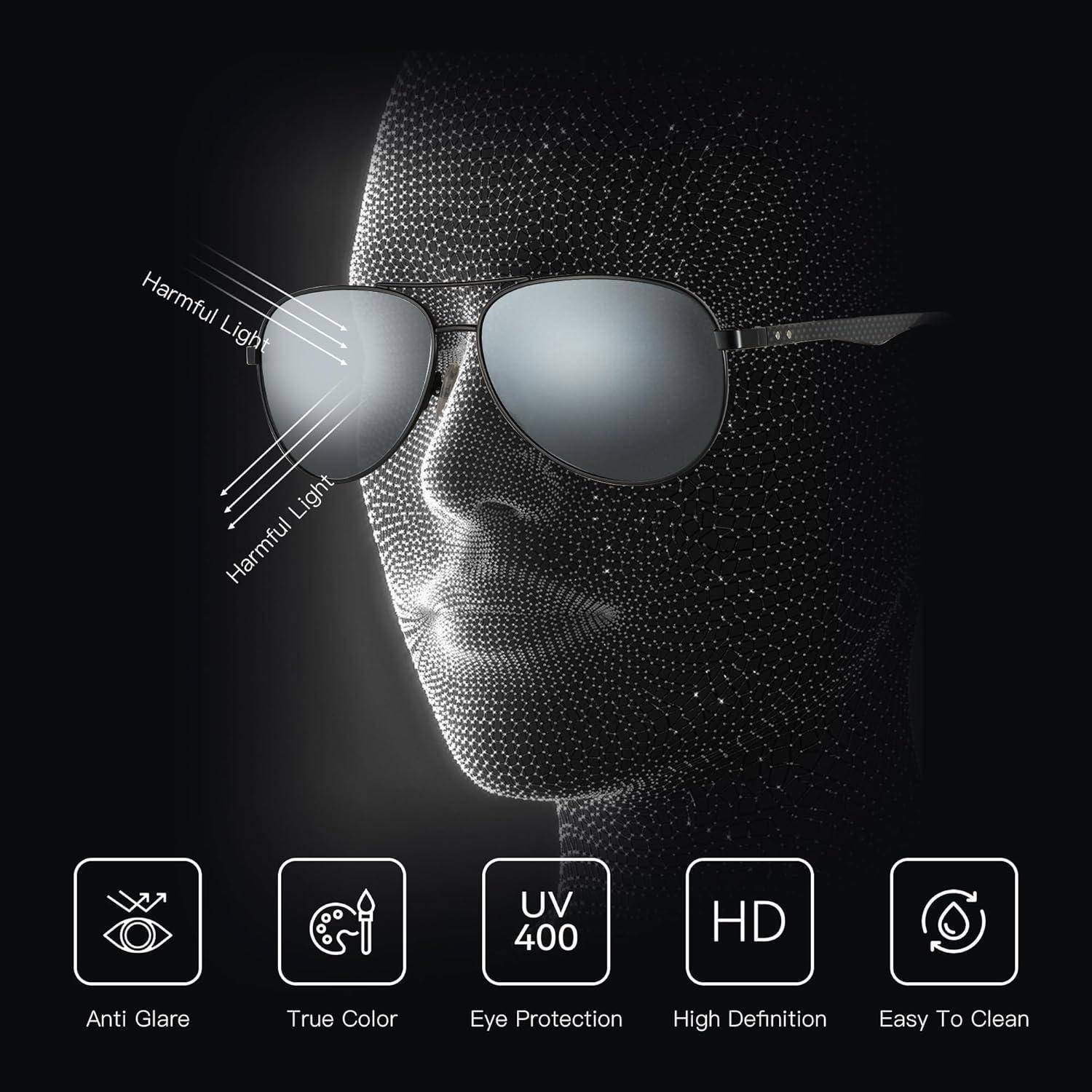 Ein digitales Bild einer Sonnenbrille, die 