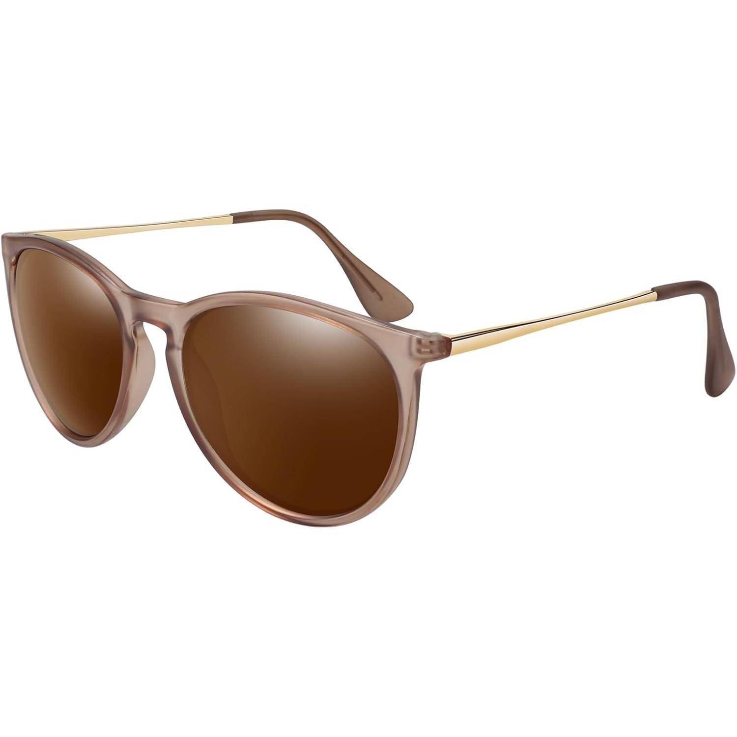 Damen Sonnenbrille Polarisiert Retro Vintage Designer UV400 Schutz