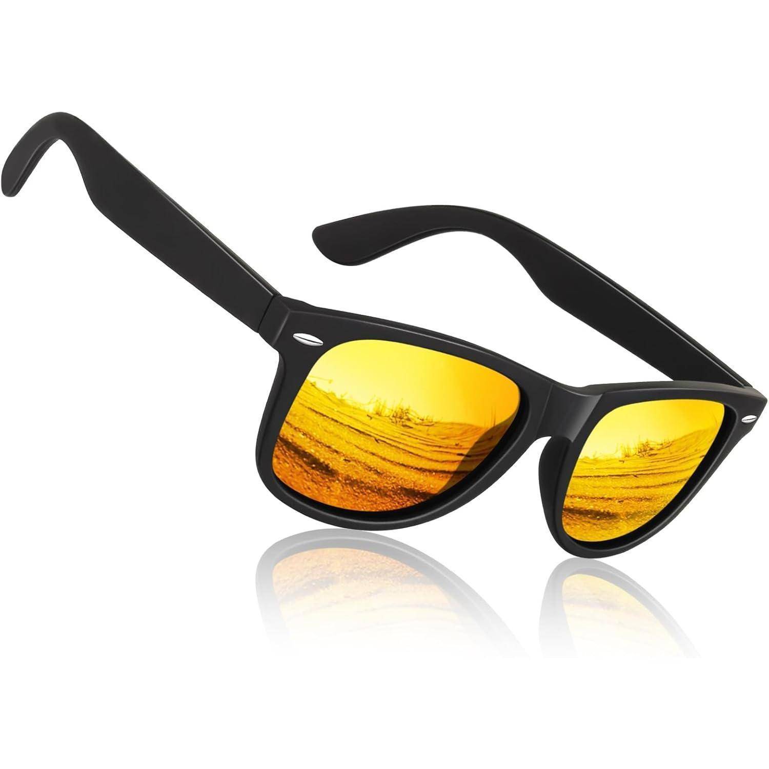 Hoher Schutz Sonnenbrille Herren Polarisiert Retro Vintage