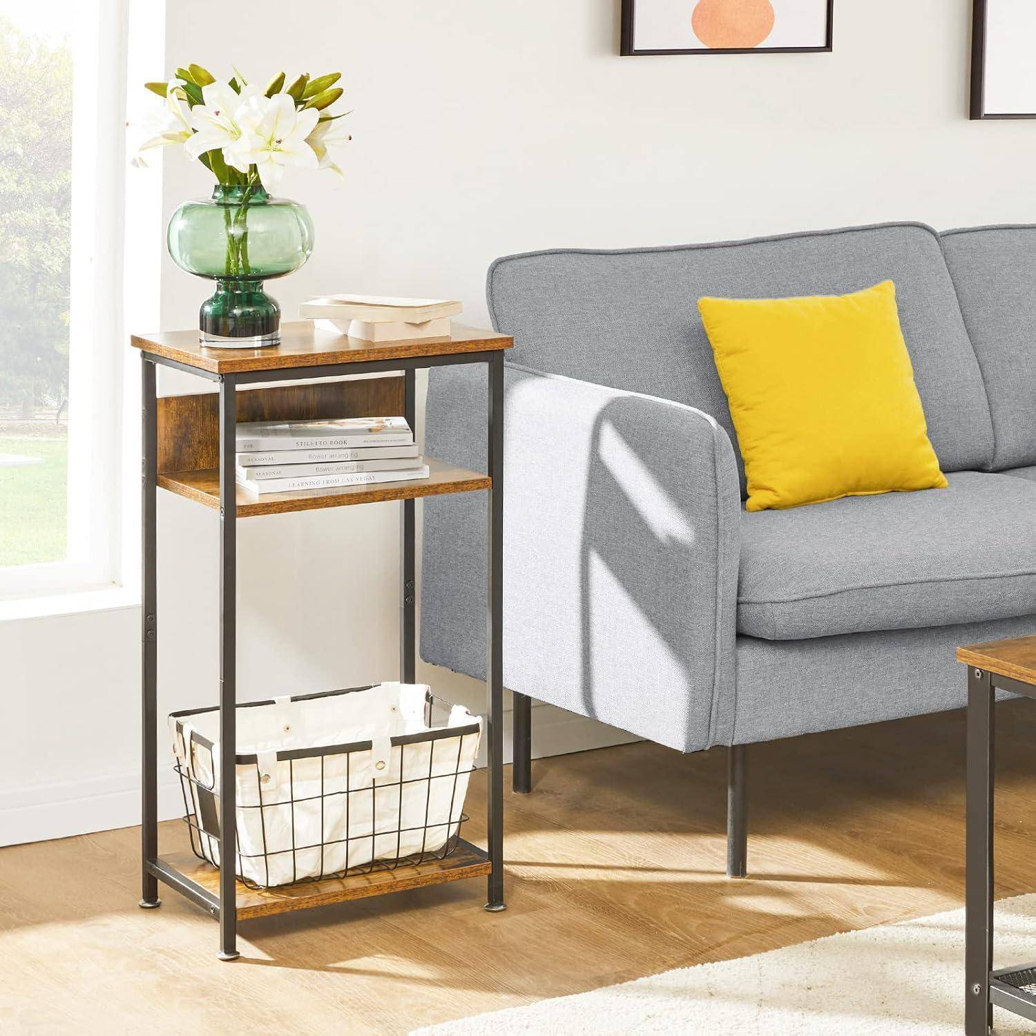 Beistelltisch Nachttisch Sofatisch 3 Ebenen Industrie-Design