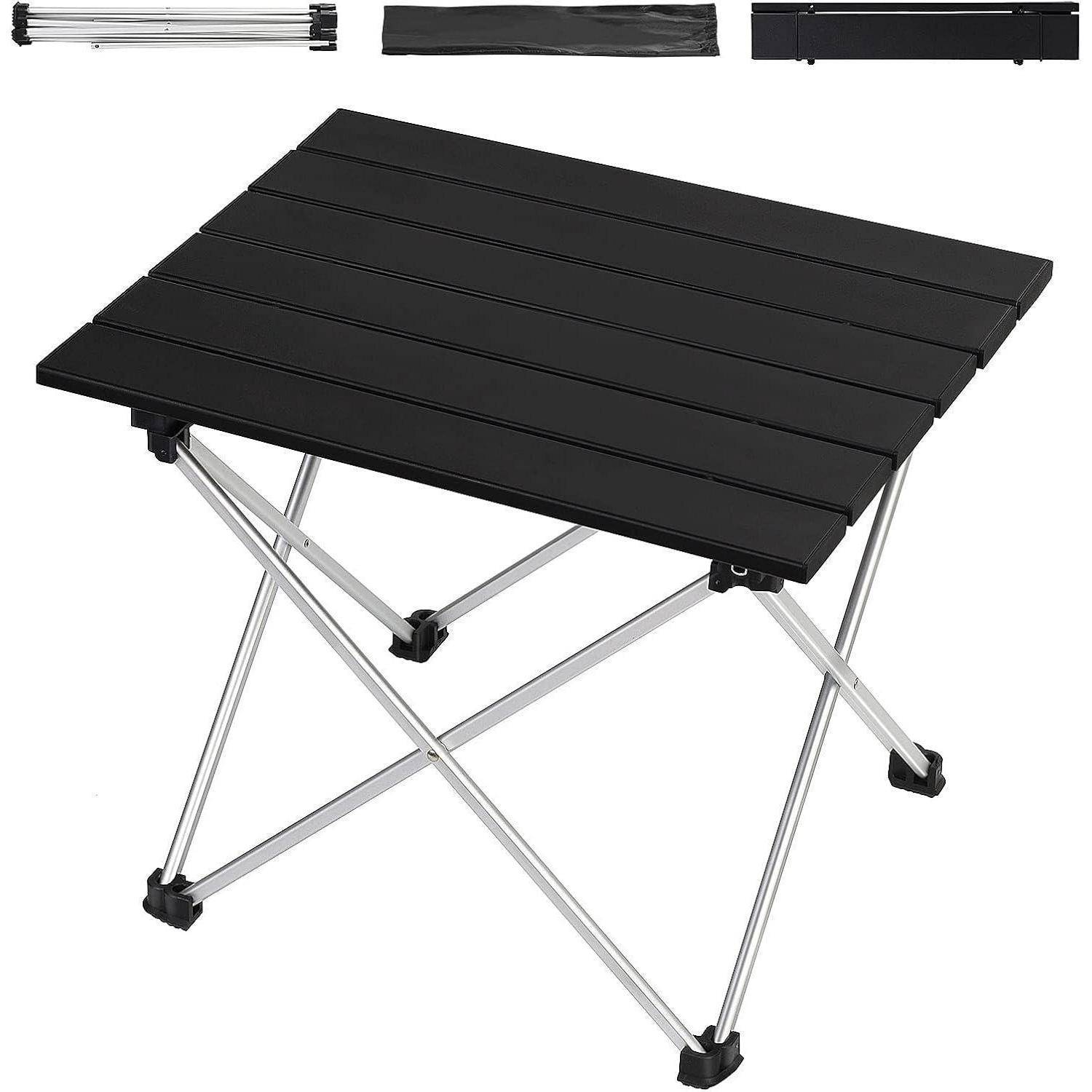 Tragbarer Campingtisch Klapptisch Aluminium mit Tragetasche für