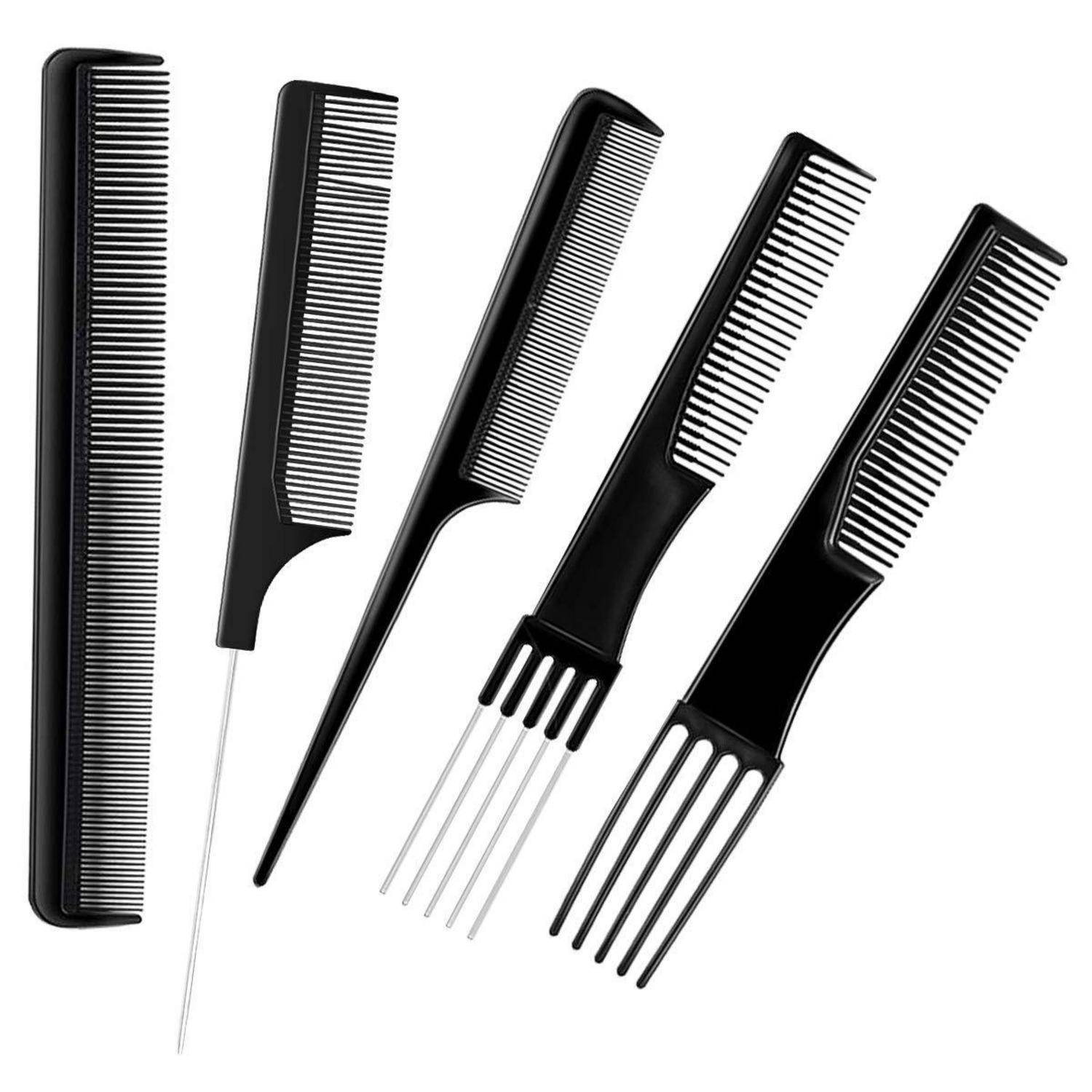 Hair Styling Kämme 10Pcs Profi Friseur Haar Zubehör Set Tragbar Tasche