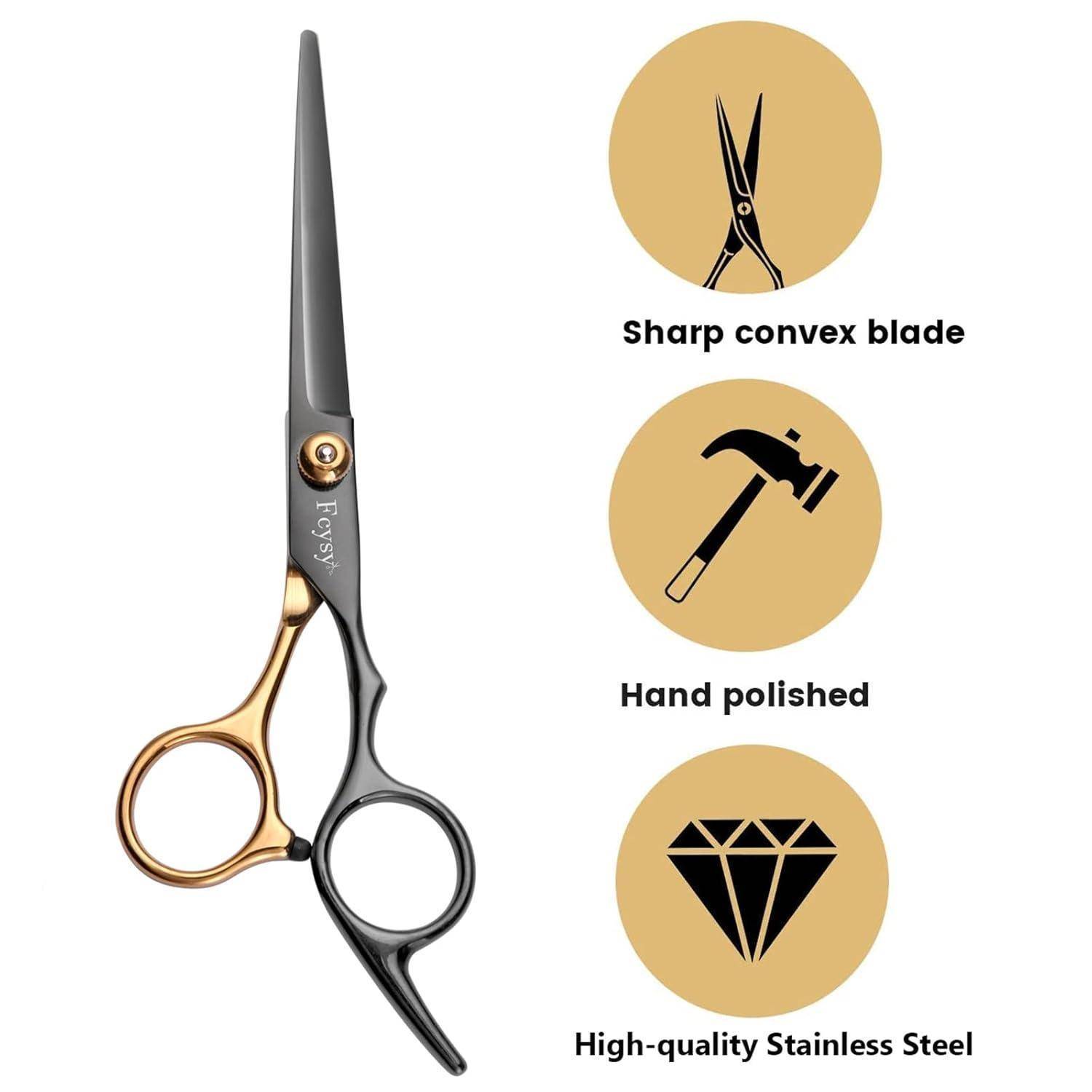 Friseurschere Haarschneideschere Effilierschere Set 11 Stk Profi