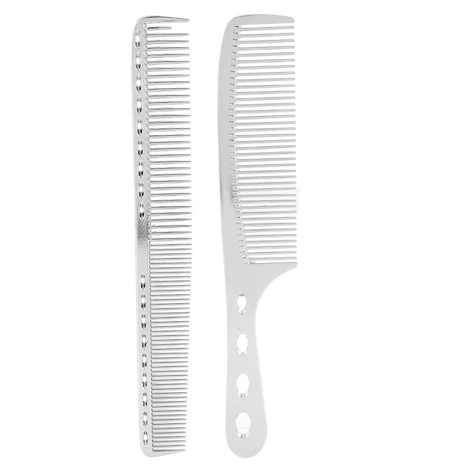 Aluminium Metall HaarKamm Set für Haarstyling & Schneiden