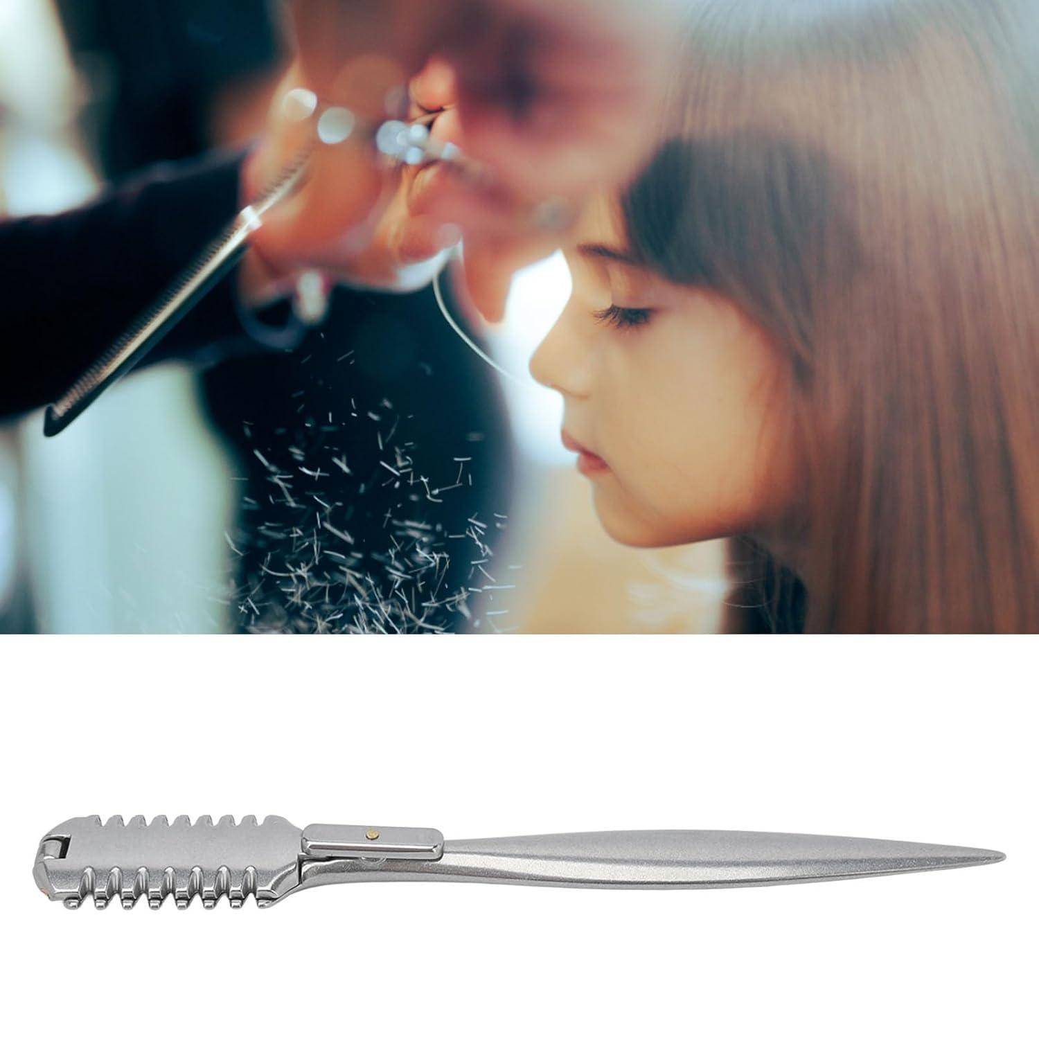 Doppelseitiger Effilierkamm Haarschneider Kamm Haarkamm aus Metall
