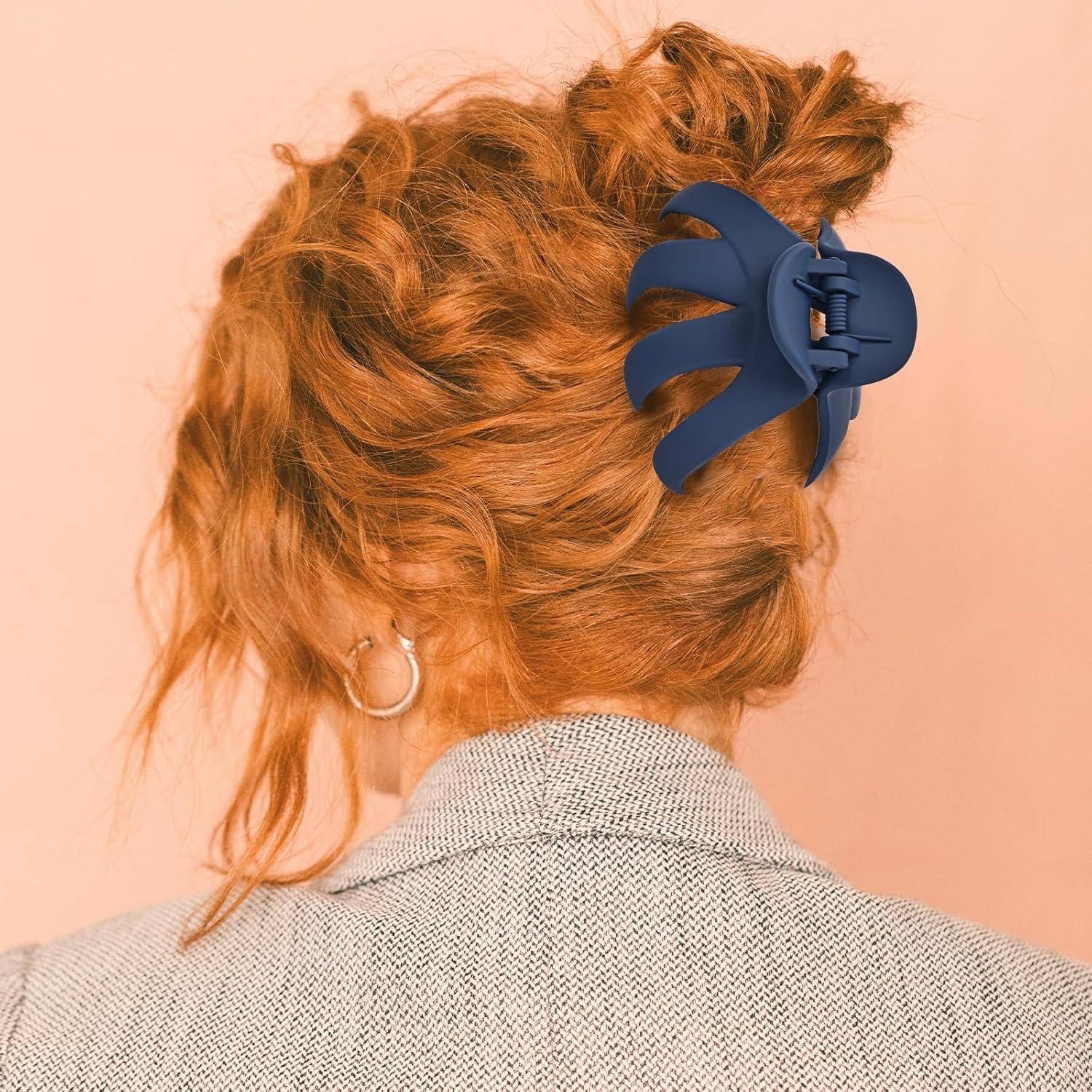 Octopus Haarspangen 5er Set für dickes lockiges langes Haar in