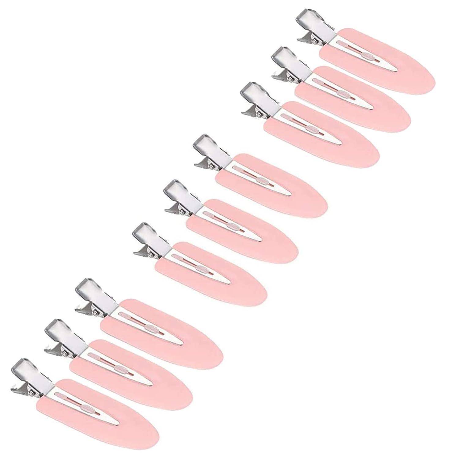 Nahtlose Haarspange Set Haar Pin Curl Clips 9 Stück Pink Schwarz