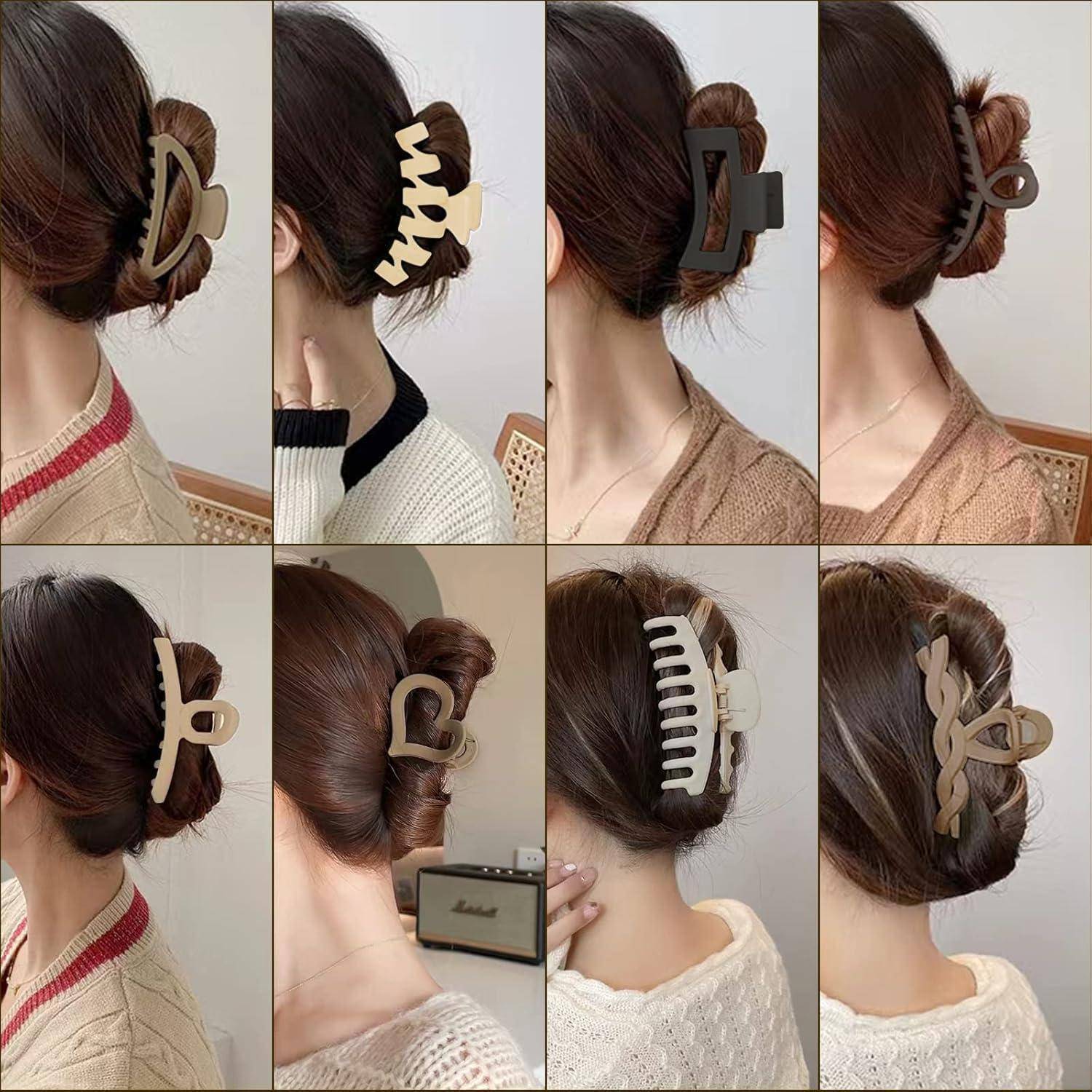 Haarklammer 8er Set für Damen und Mädchen, Große Rutschfeste