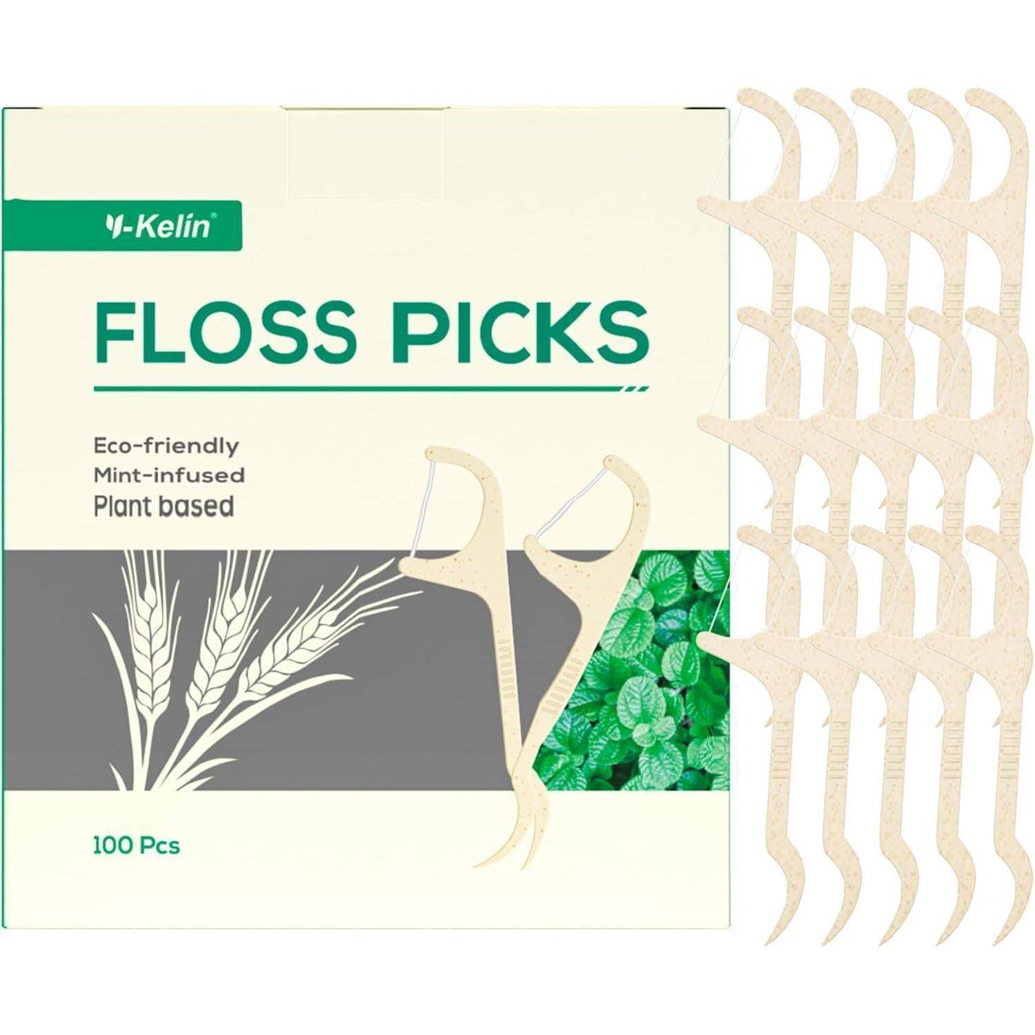 Zahnseide-Sticks Zahnseide-Picker Zahnstocher natürlich vegan