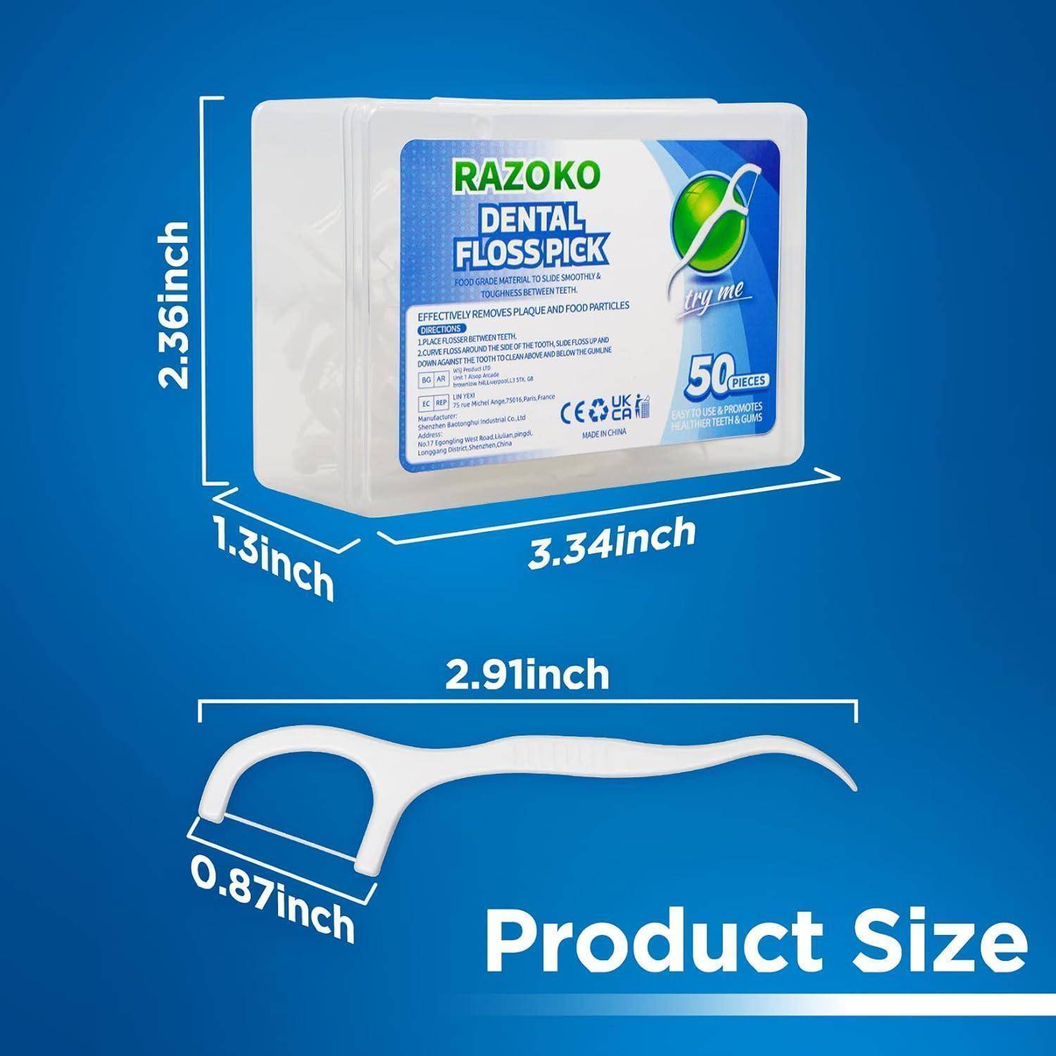 Zahnseide Sticks Einwegzahnseide Dental Floss Interdental Flosser 200