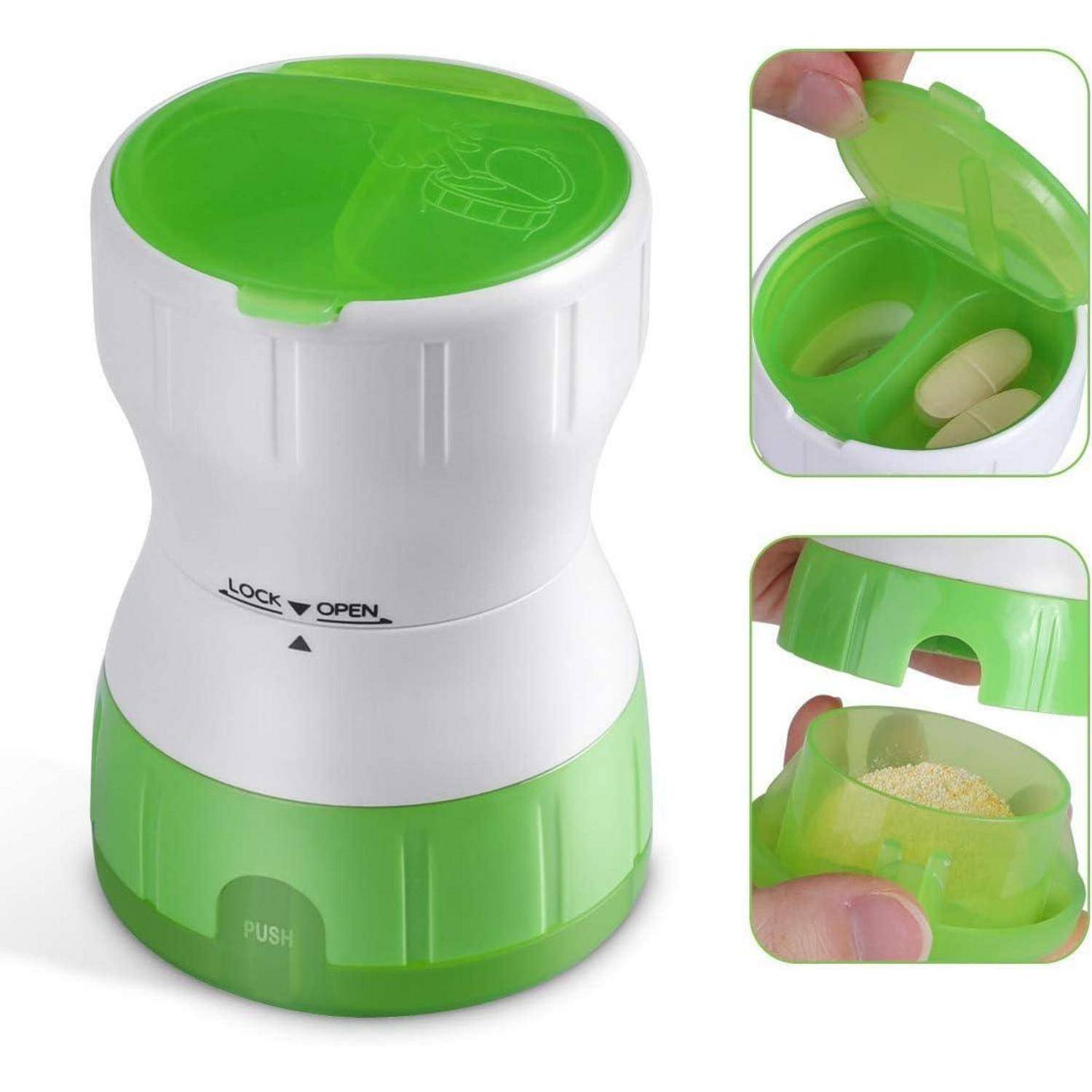 Tablettenmörser mit Depotfach Keramik Zerkleinerer Grinder