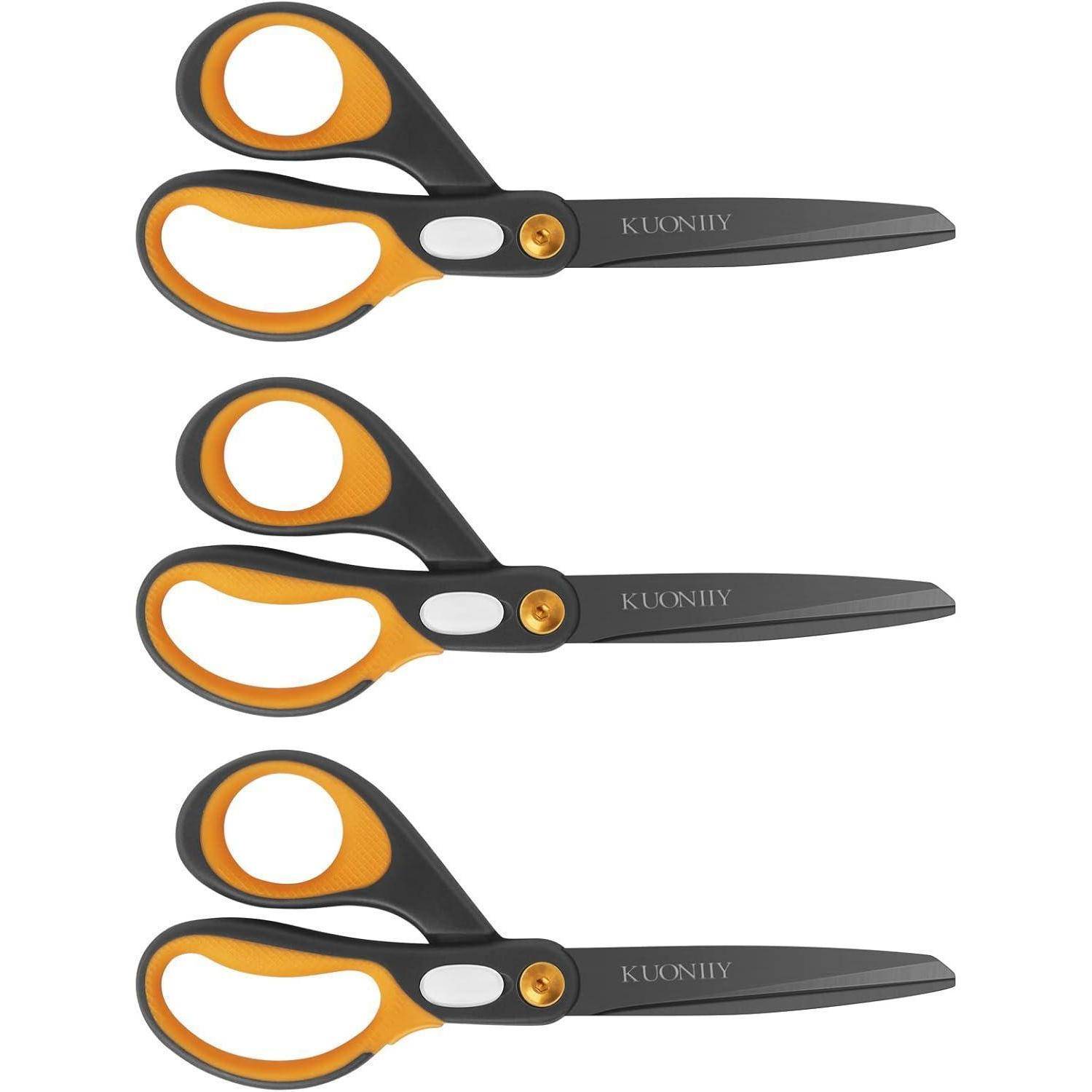 Schere 20,3 cm Titanbeschichtung weiche Griffe 3er-Set