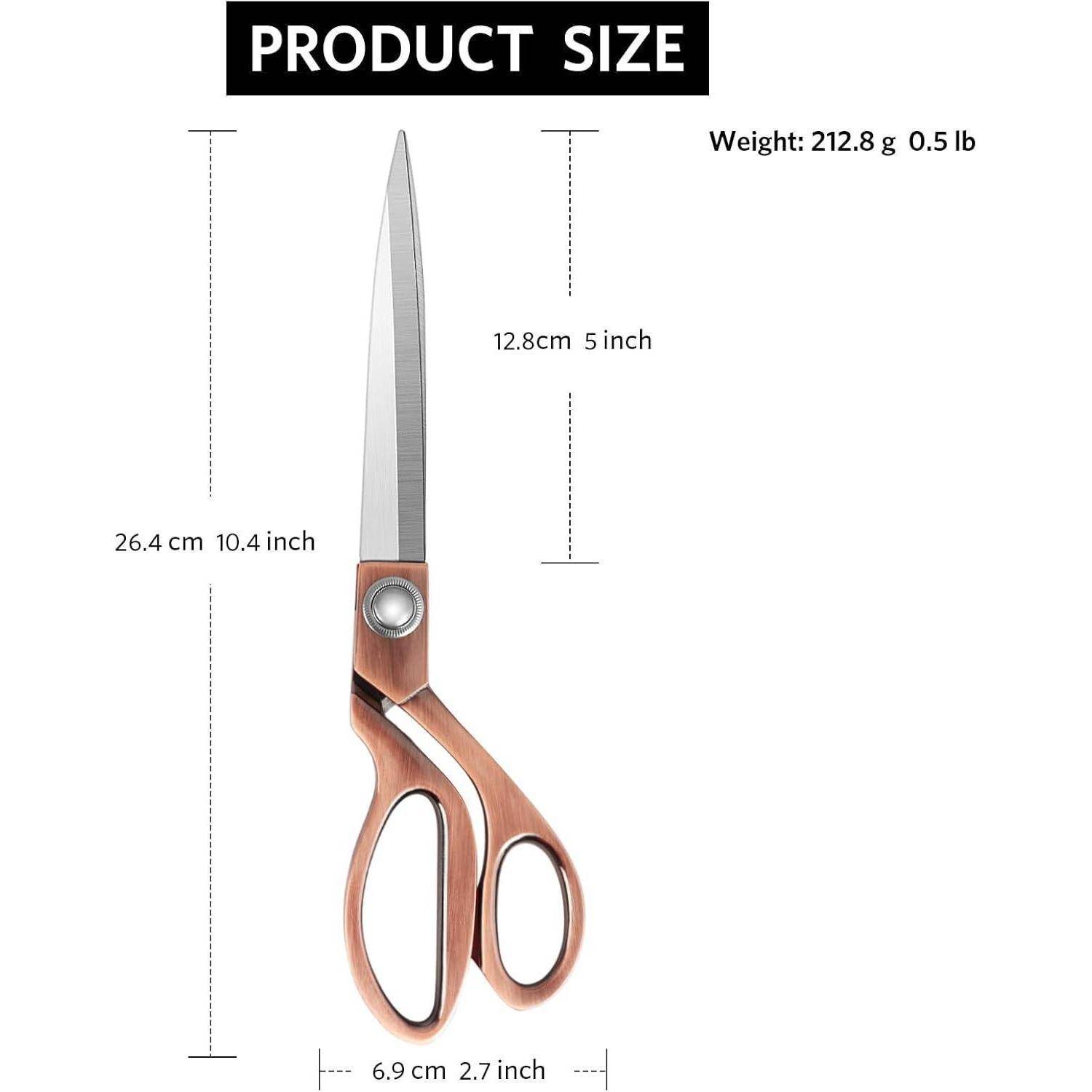 Hochleistungs-Nähschere 26cm - Profi Edelstahl-Kupfer Schneiderschere
