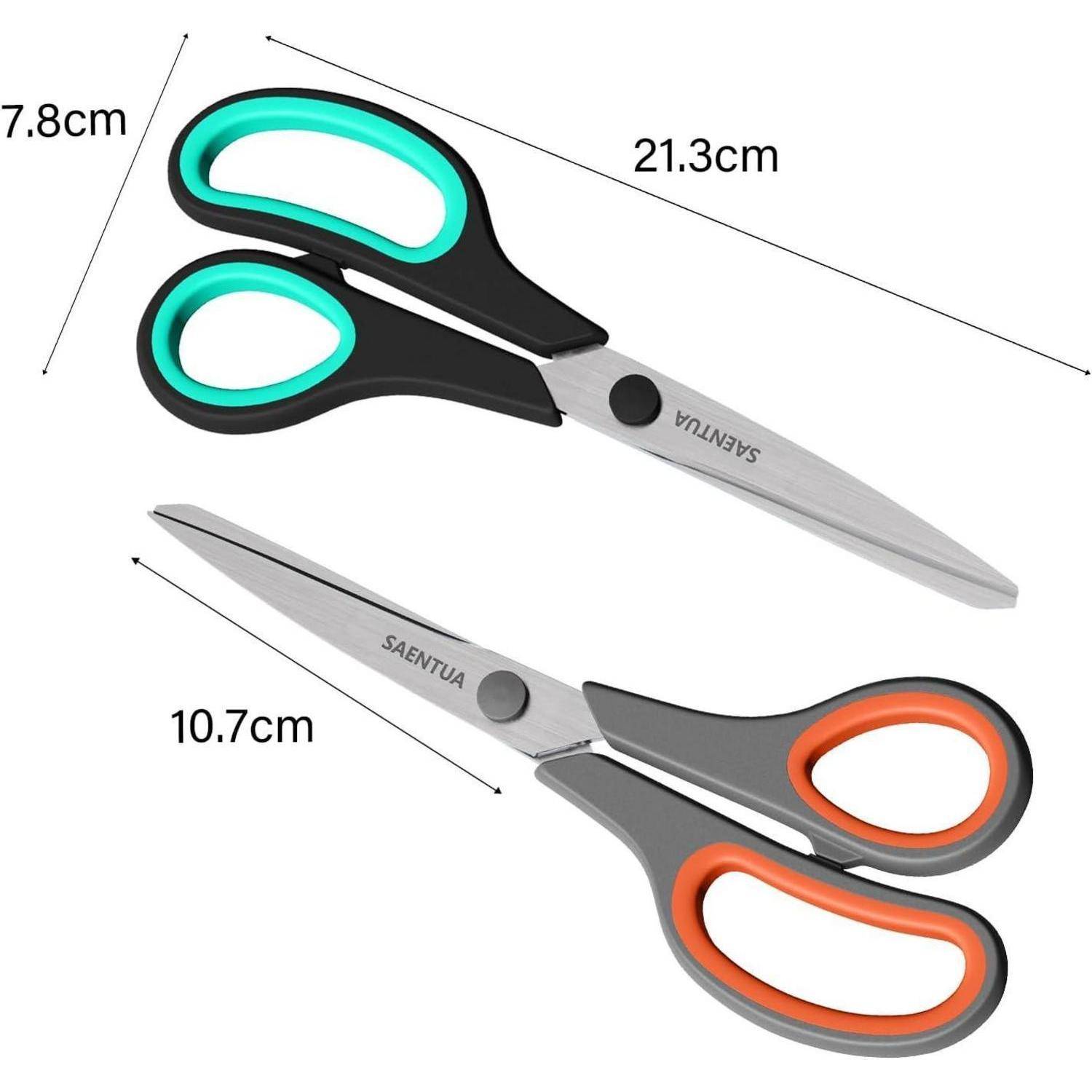 Edelstahl Scheren Set 3 Stück 21cm ultrascharfe Klingen für Büro