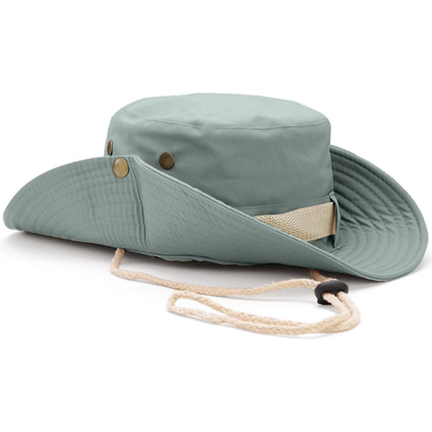 Sonnenhut Buschhut Herren Damen Krempe UV Einheitsgröße Cyanfarben