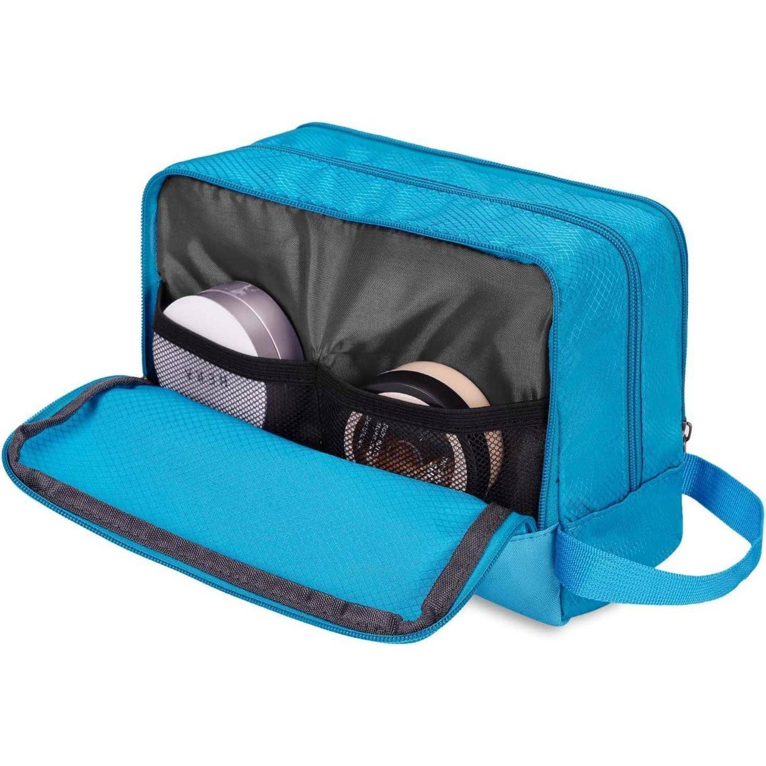 Kulturbeutel Herren Damen Reise Kosmetiktasche A-pures Himmelblau