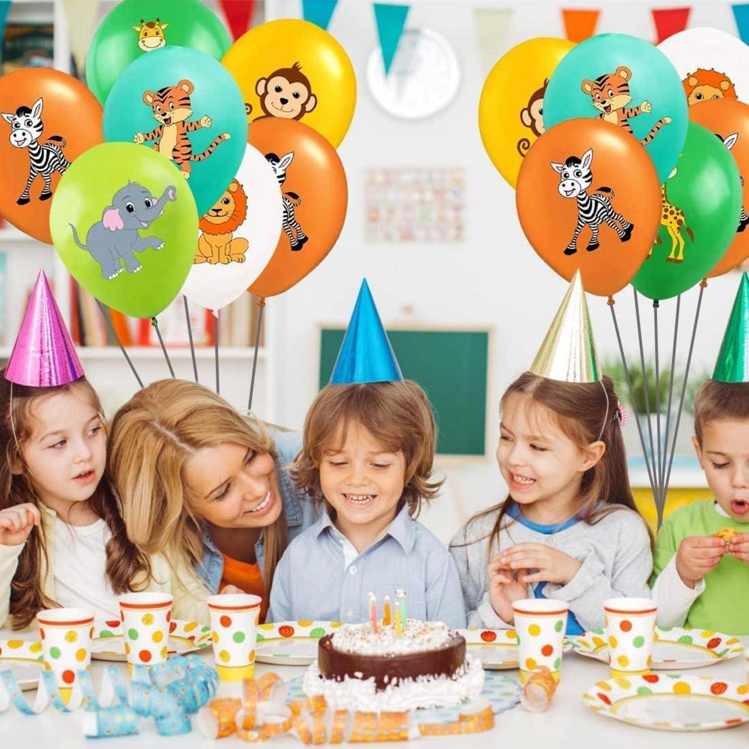 Luftballons Dschungel Safari 30 Stück 12 Zoll Latex Tier A