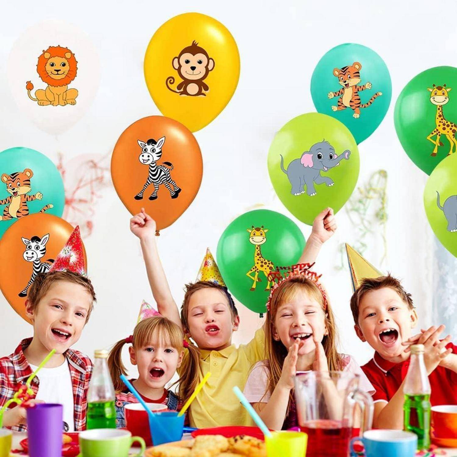 Luftballons Dschungel Safari 30 Stück 12 Zoll Latex Tier A