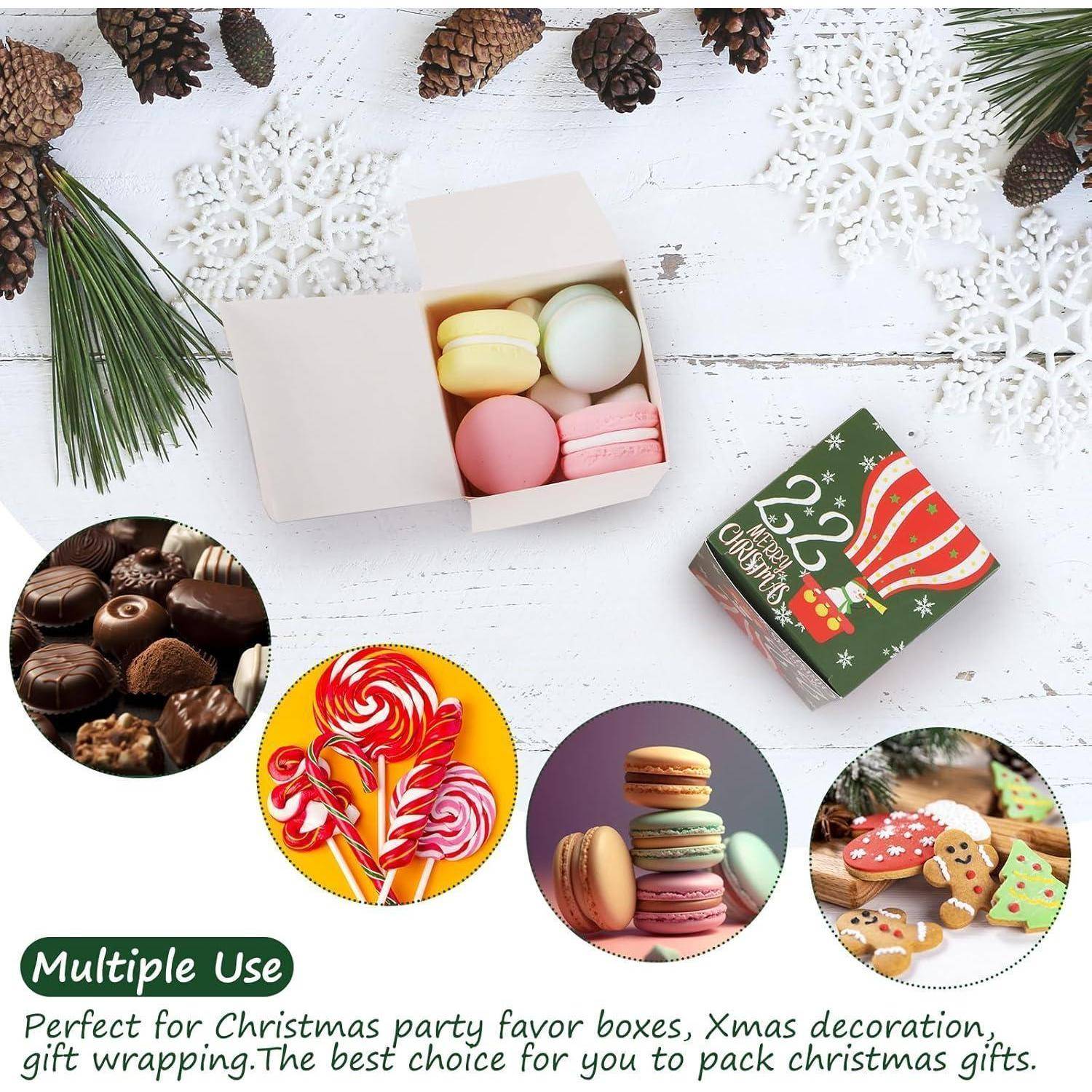 Adventskalender 24 Befüllen Geschenkbox Weihnachten Buntes Papier