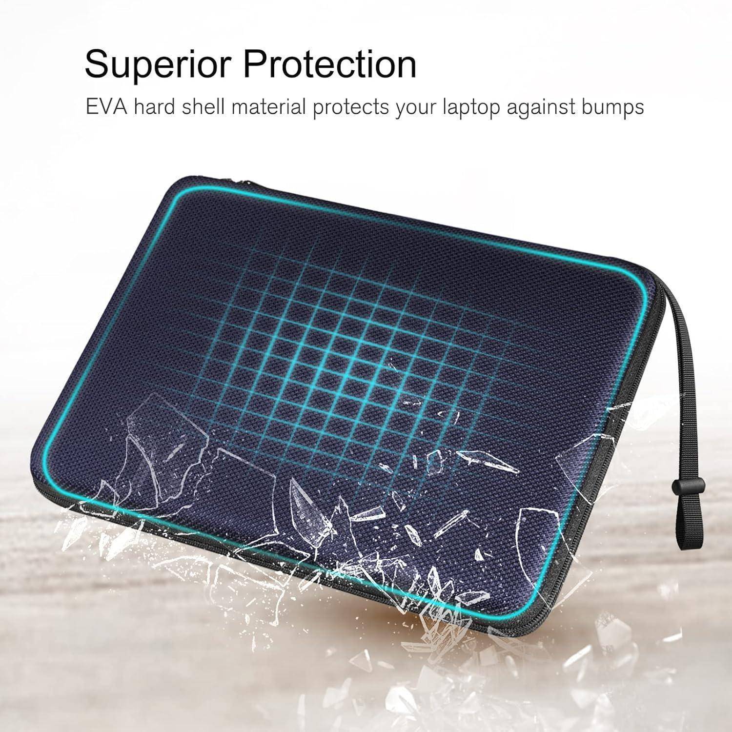Laptoptasche 15,3 16 15,4 MacBook Air Pro stoßfest ZB -Marineblau