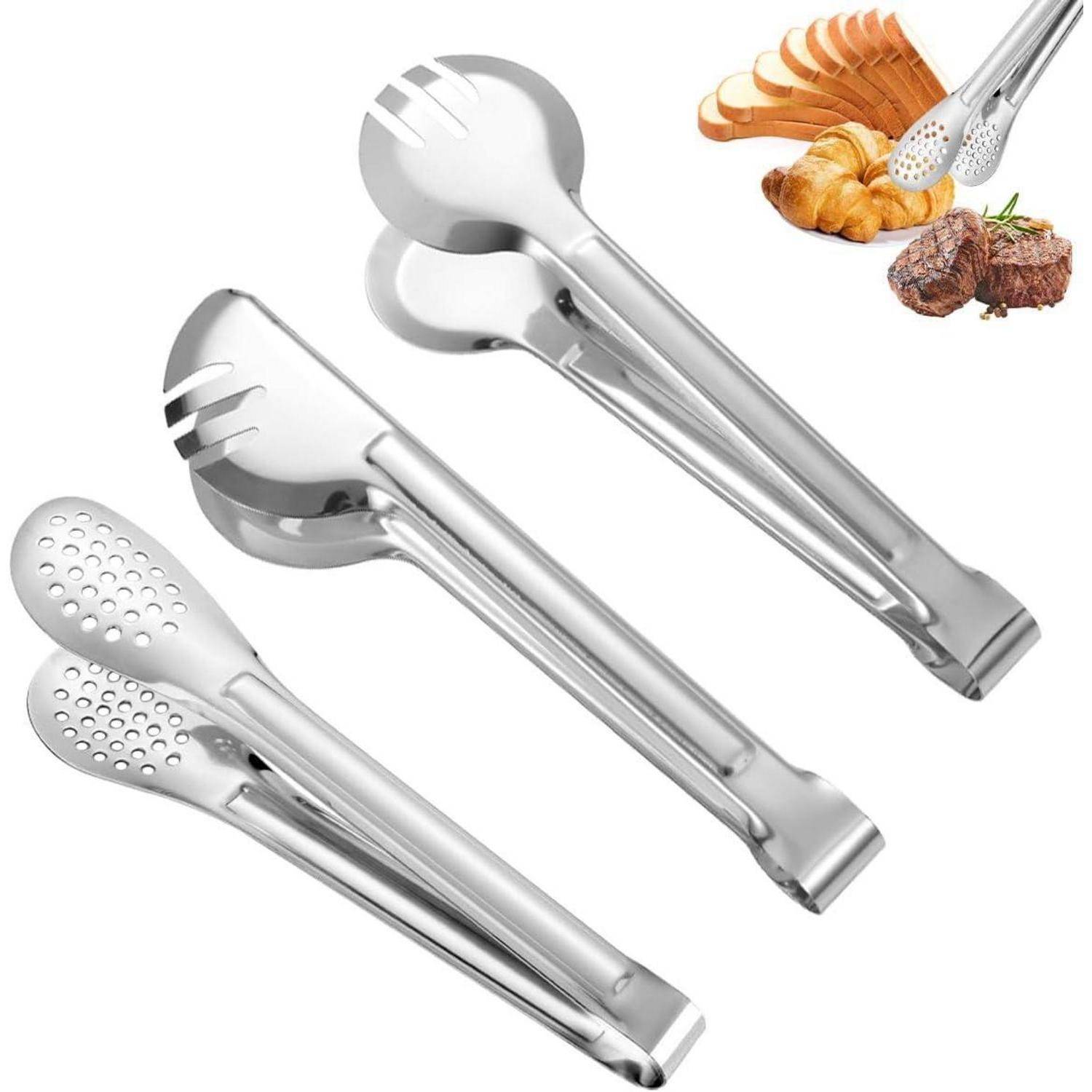 Küchenzange 3er-Set Edelstahl multifunktional 24 cm