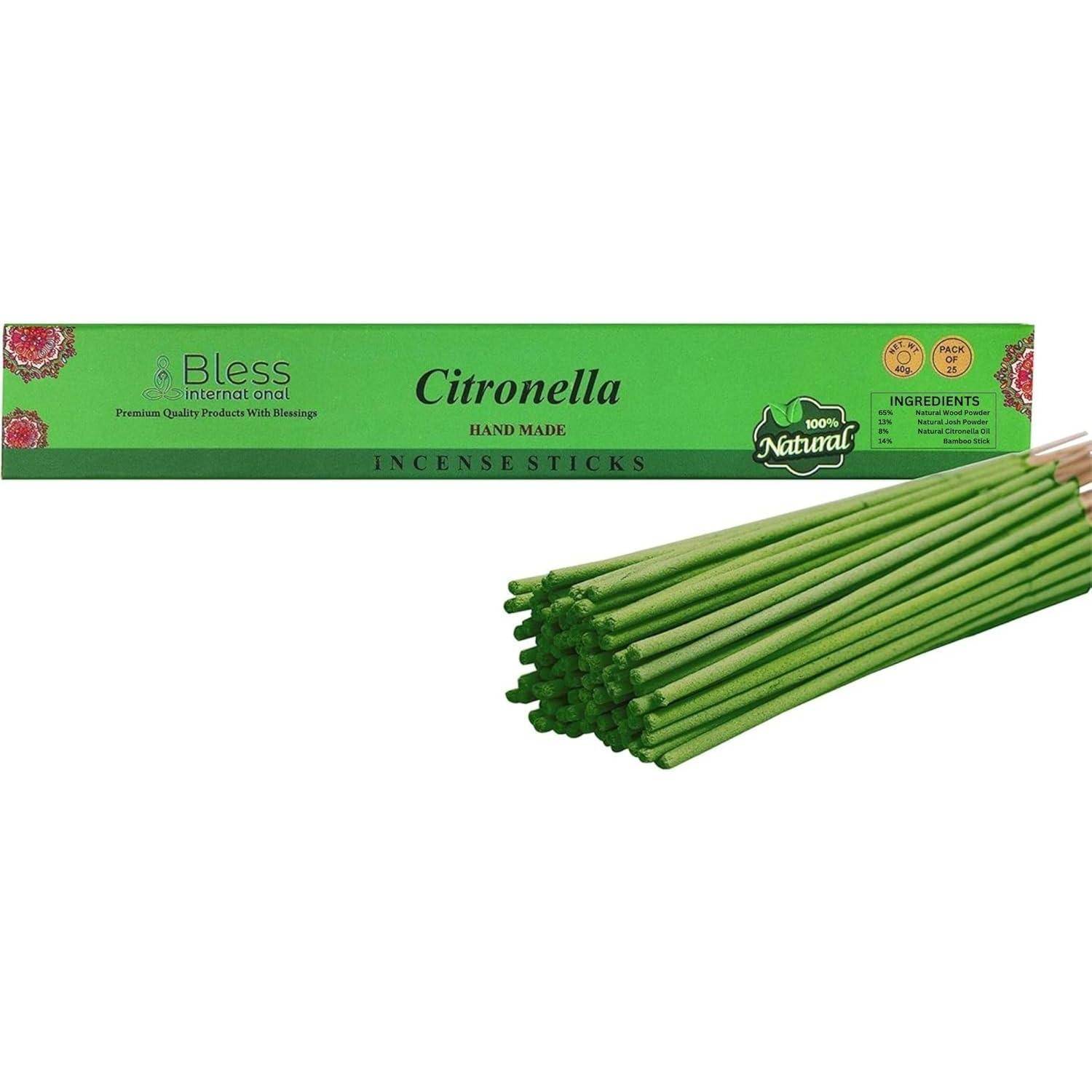 Räucherstäbchen Handgedippt Bio Citronella 25 Sticks 40 GM