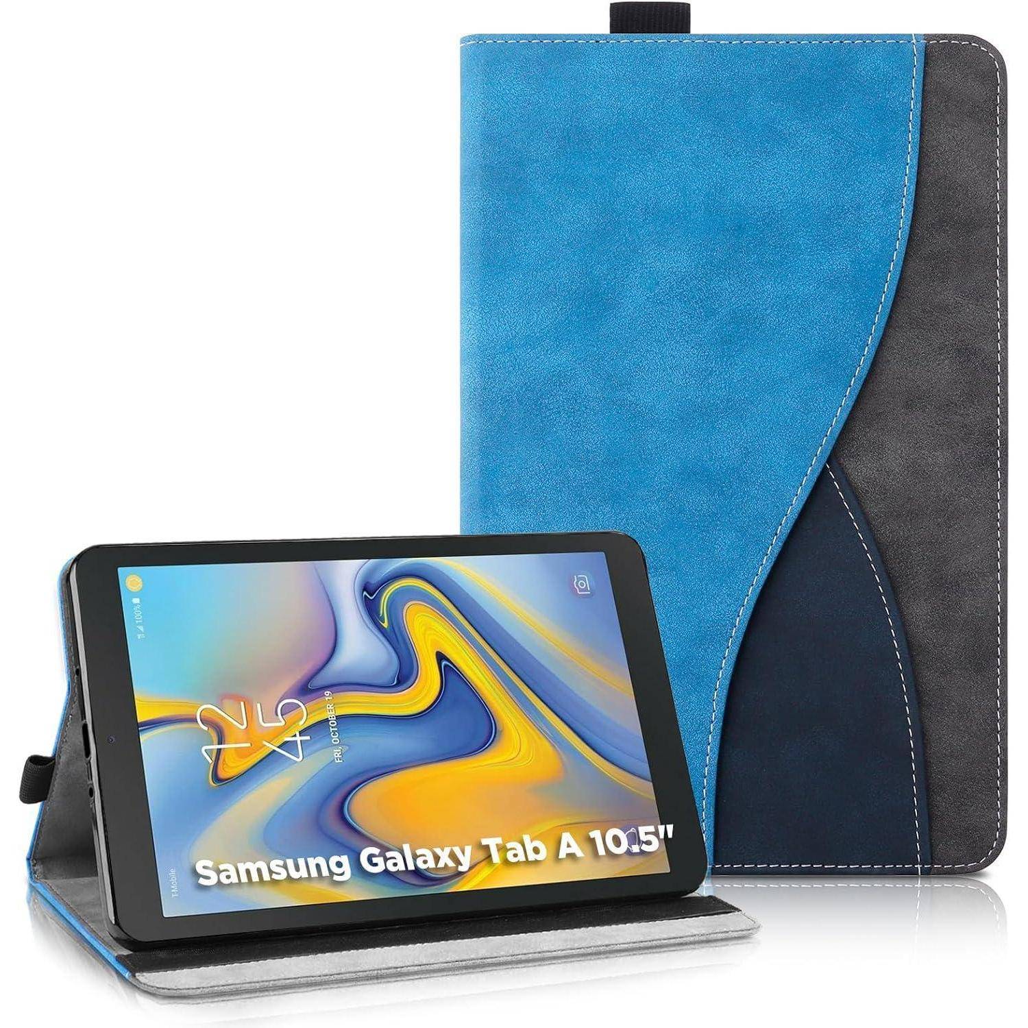 Hülle Tab A 10 5 SM T590 Standfunktion Portemonnaie (Klassisch) Blau