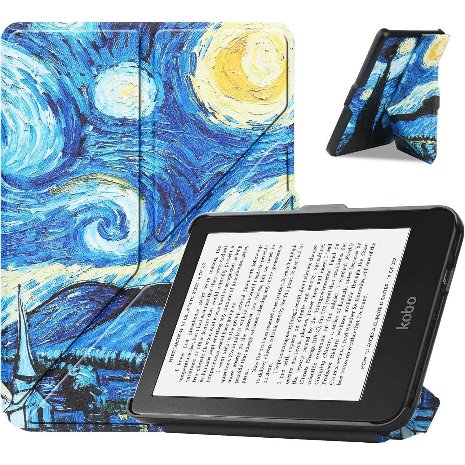Hülle Slimshell 6 Zoll Shine 5 Clara Auto Sleep Wake Starry Sky