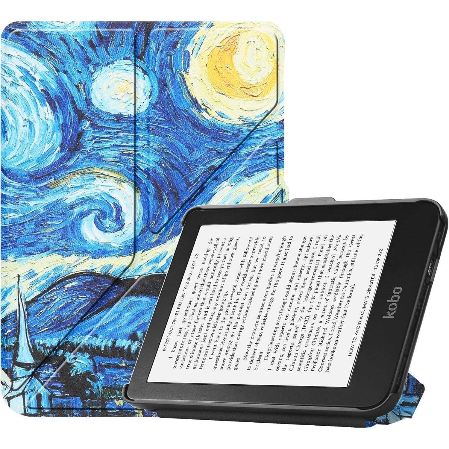 Hülle Slimshell 6 Zoll Shine 5 Clara Auto Sleep Wake Starry Sky