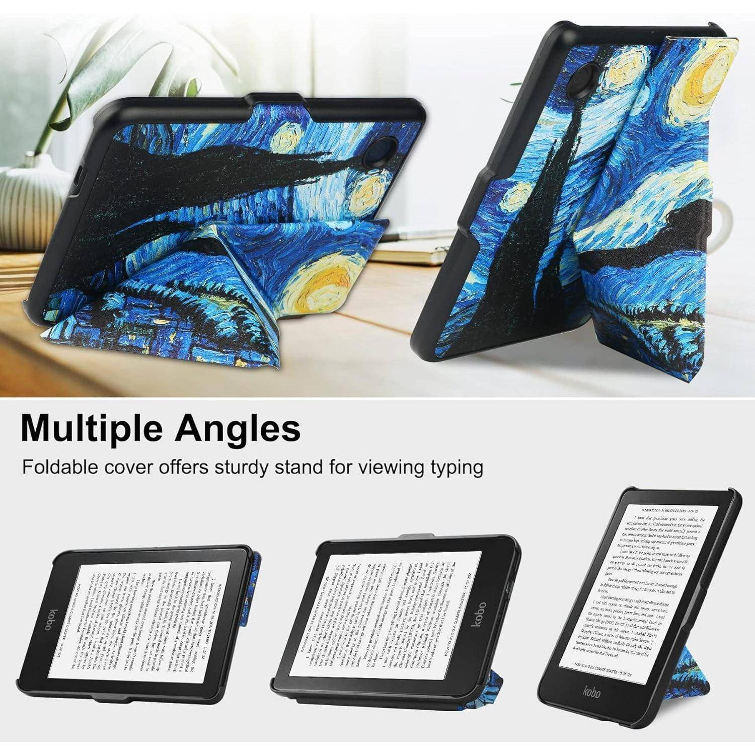 Hülle Slimshell 6 Zoll Shine 5 Clara Auto Sleep Wake Starry Sky