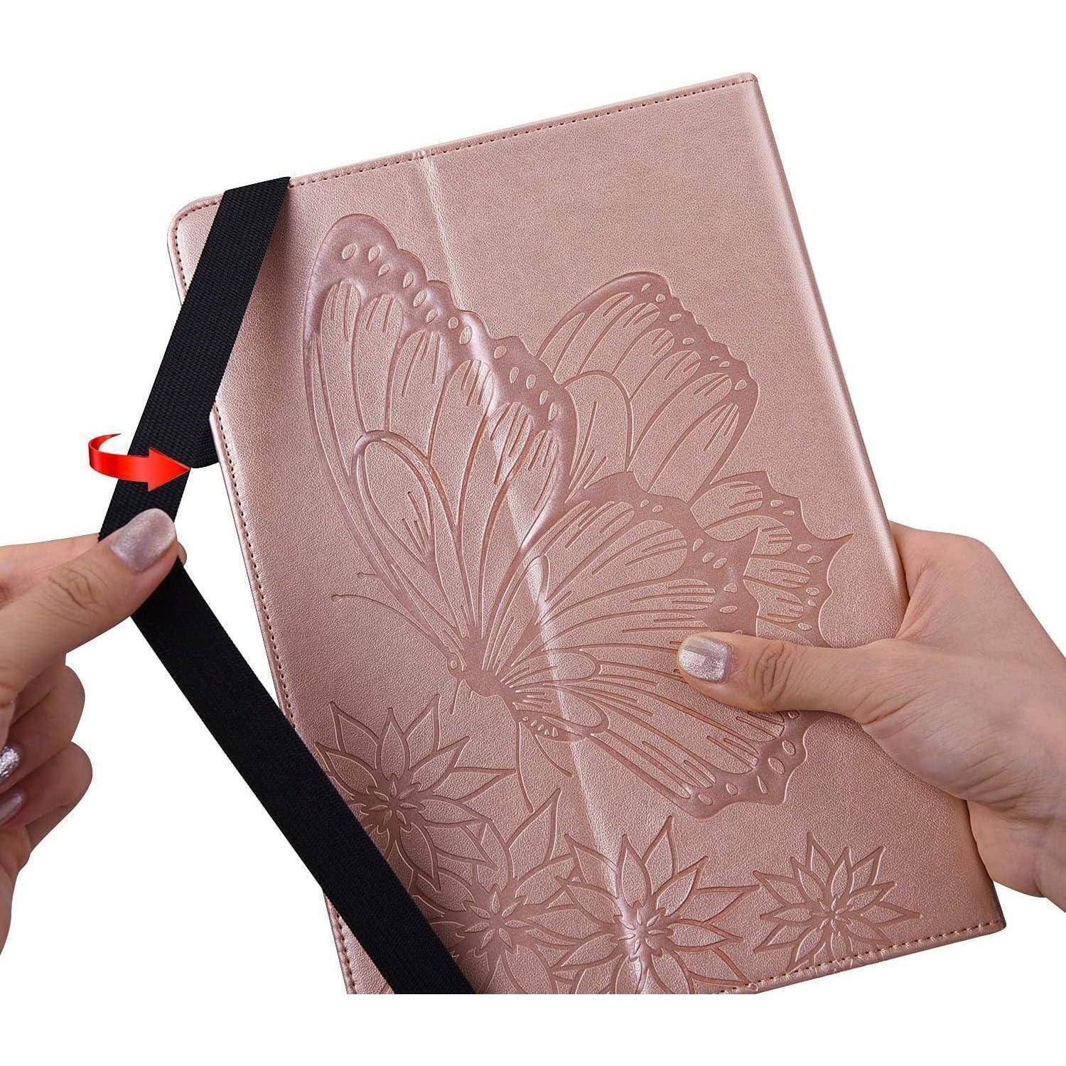 Tablet Schutzhülle Tab A9 Plus 11 Zoll Leder Magnetisch Roségold