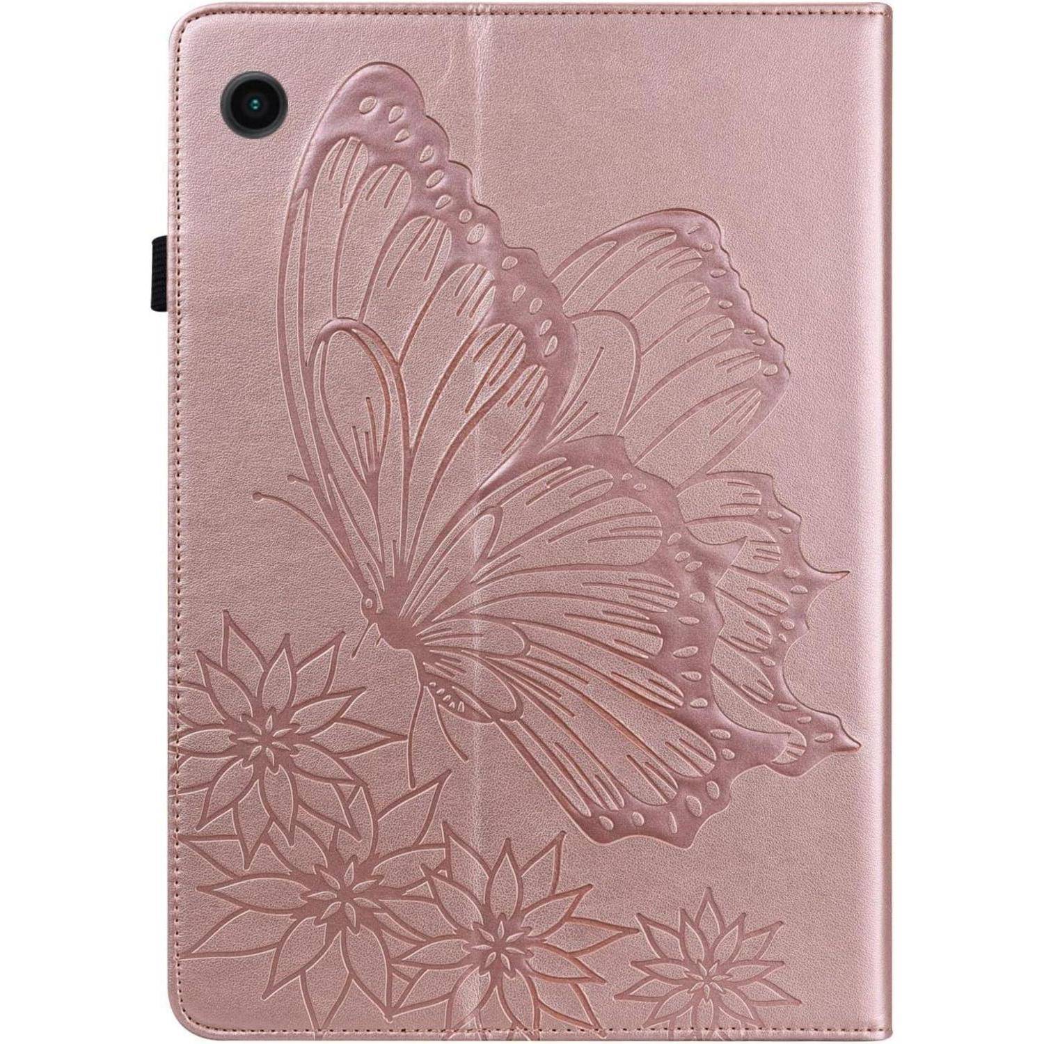 Tablet Schutzhülle Tab A9 Plus 11 Zoll Leder Magnetisch Roségold