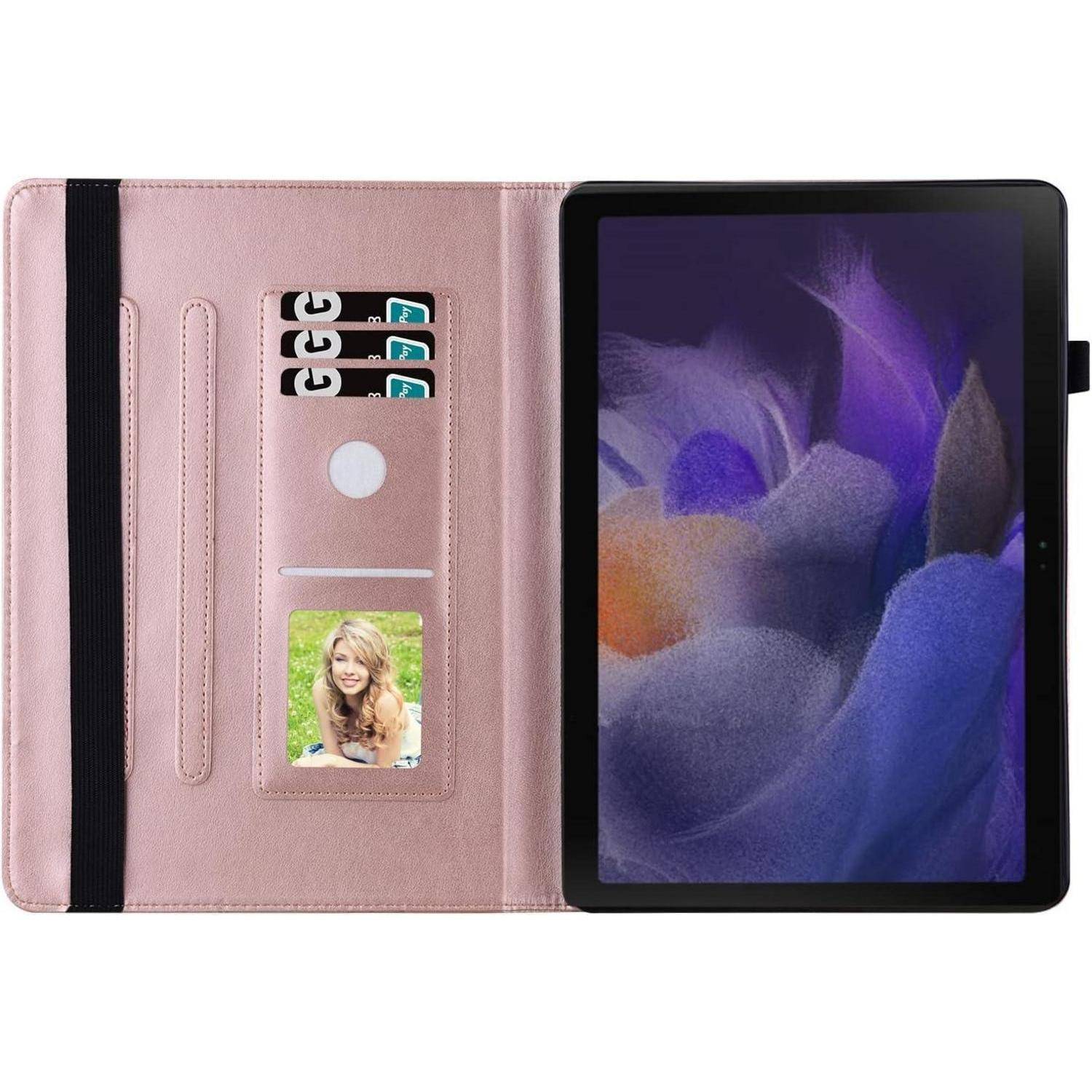 Tablet Schutzhülle Tab A9 Plus 11 Zoll Leder Magnetisch Roségold