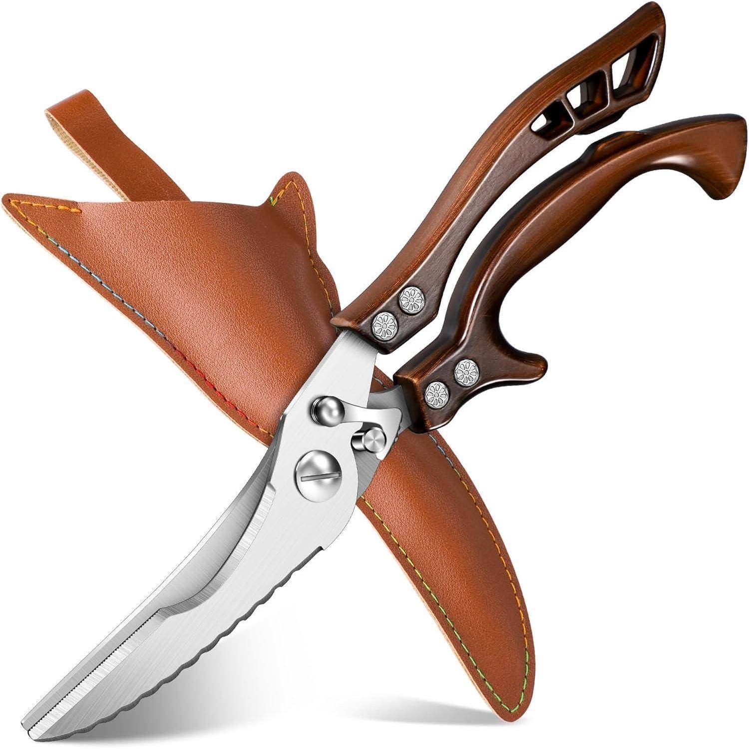 Geflügelschere Küchenschere Knochenschere Edelstahl Traditionell