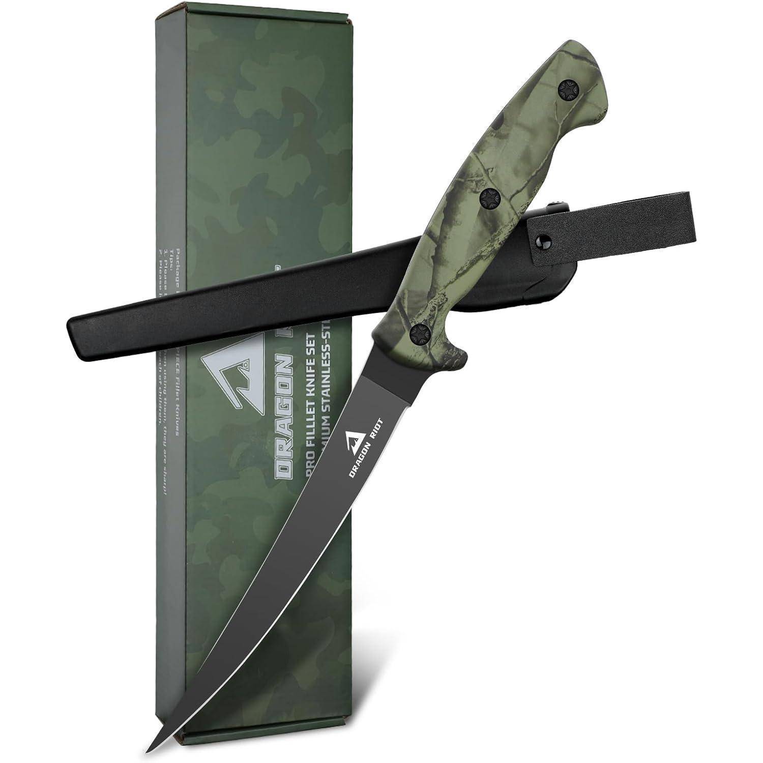 Filetiermesser Fisch Edelstahl Antirutschgriff Kochmesser 15CM